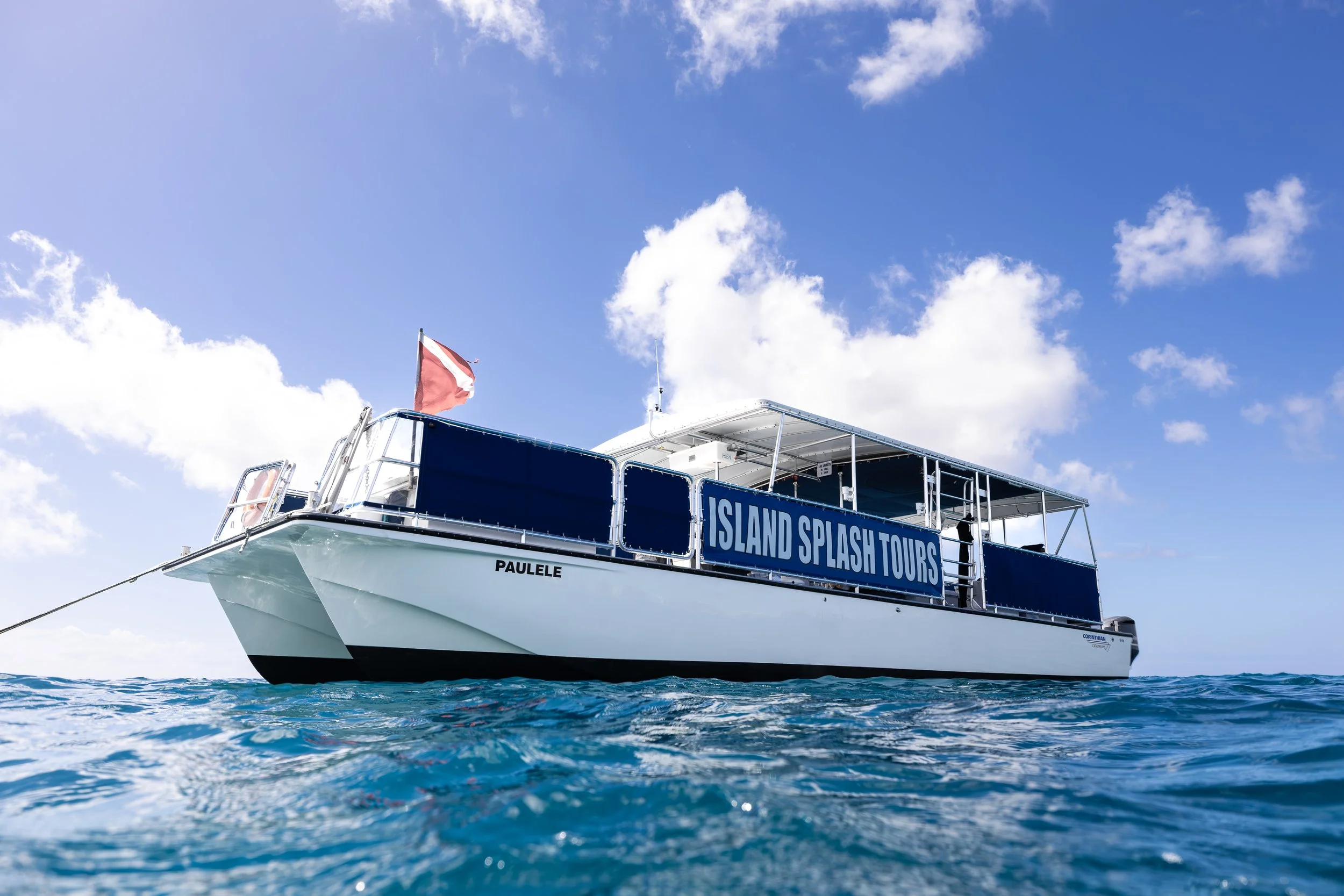 Island Splash Tours snorkel boat in Waikiki, Honolulu, Oahu.