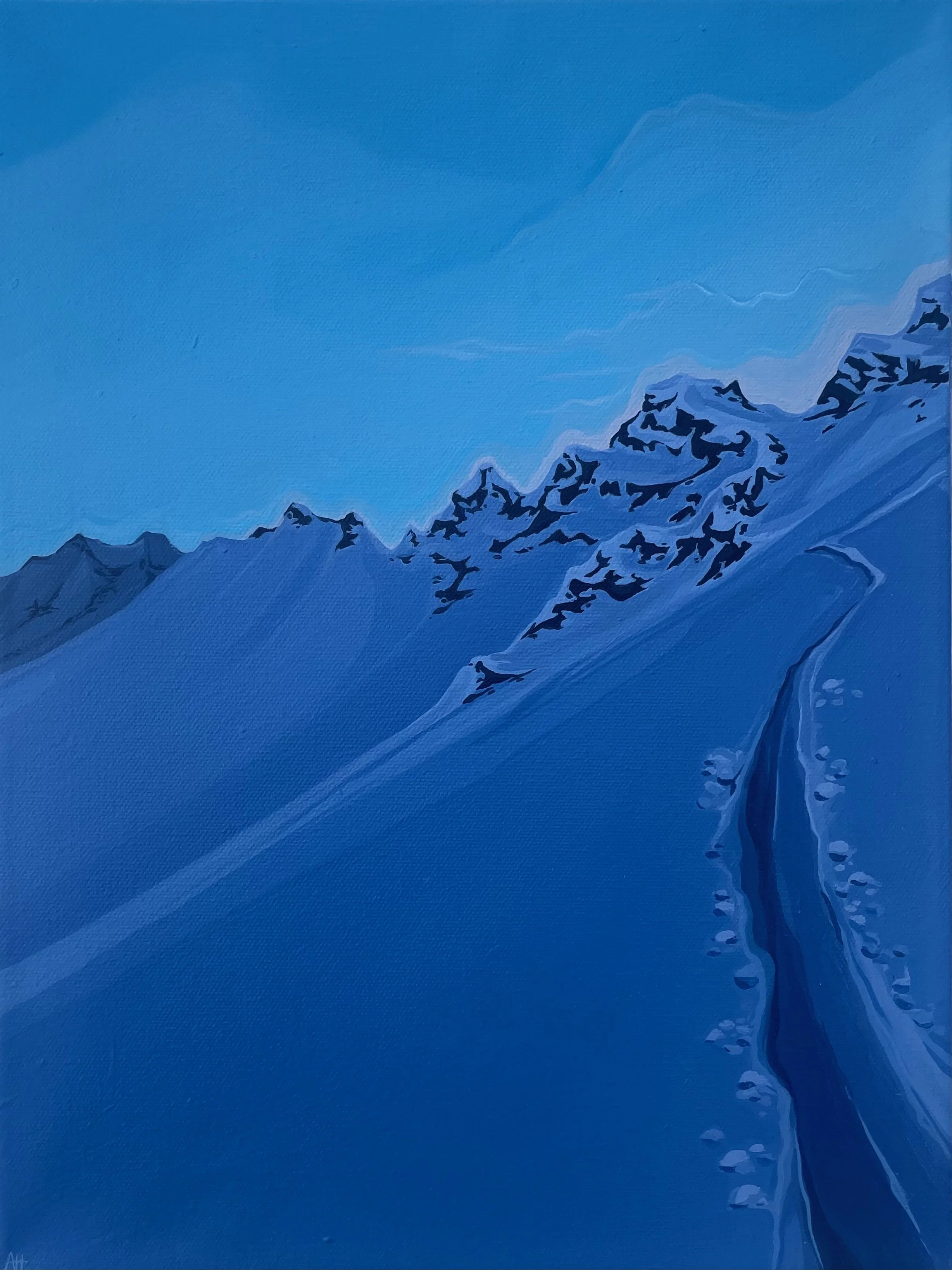 'up & up' - 12x16" acrylic on canvas