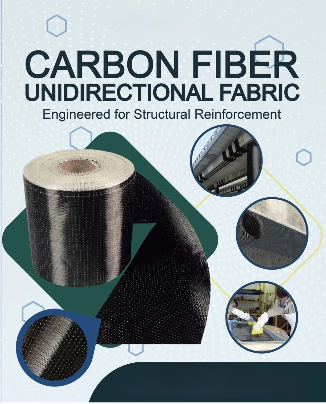 carbonfibre, unidiretional, automotive, civil-engineering, reinforcement