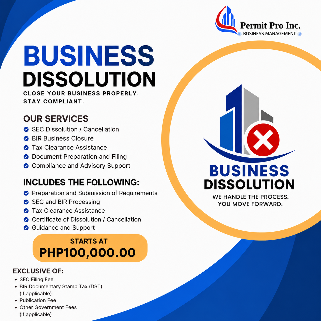BUSINESS CLOSURE DISSOLUTION SERVICES