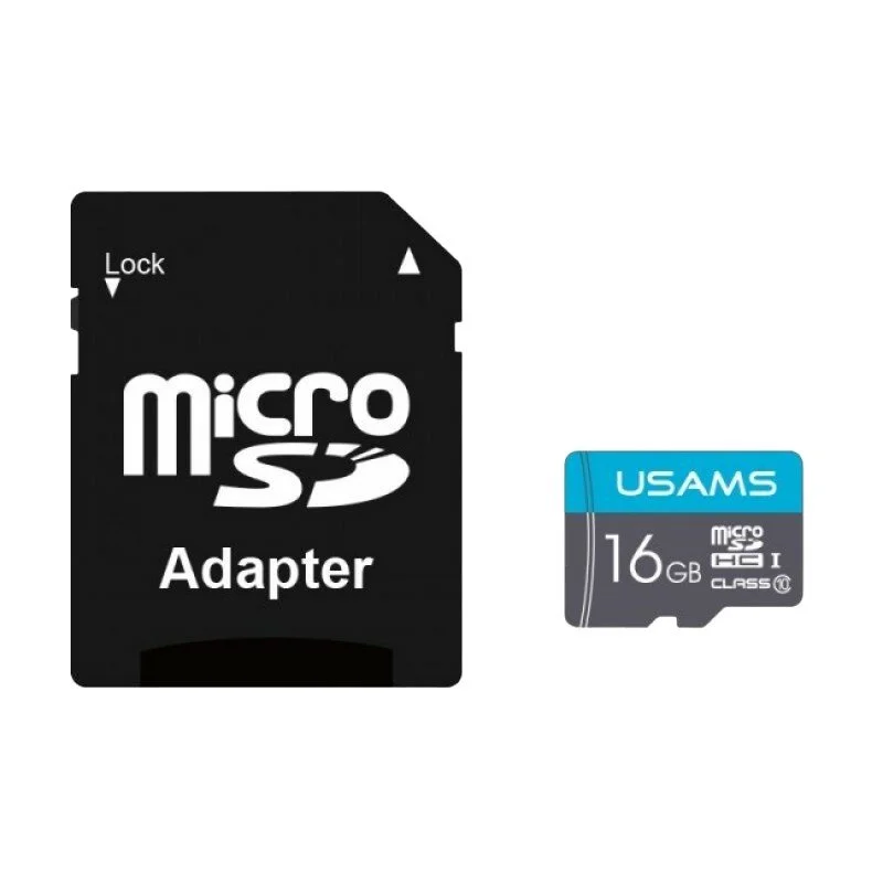 Usams Cartão de Memória Micro SDHC 16GB C10 UHS U1
