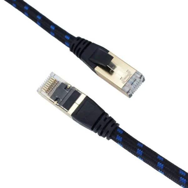 Cabo de Rede Ligation Patch Cord Cable CAT.8 S/FTP 5m Preto/Azul