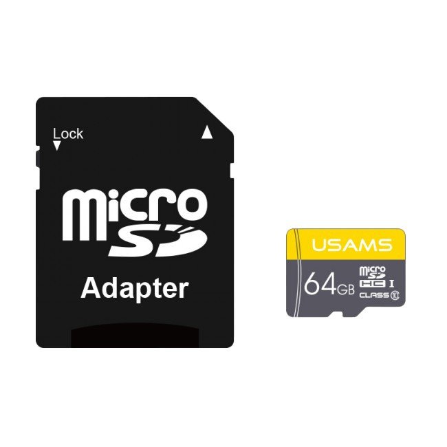 Usams Cartão de Memória Micro SDHC 64GB C10 UHS U1