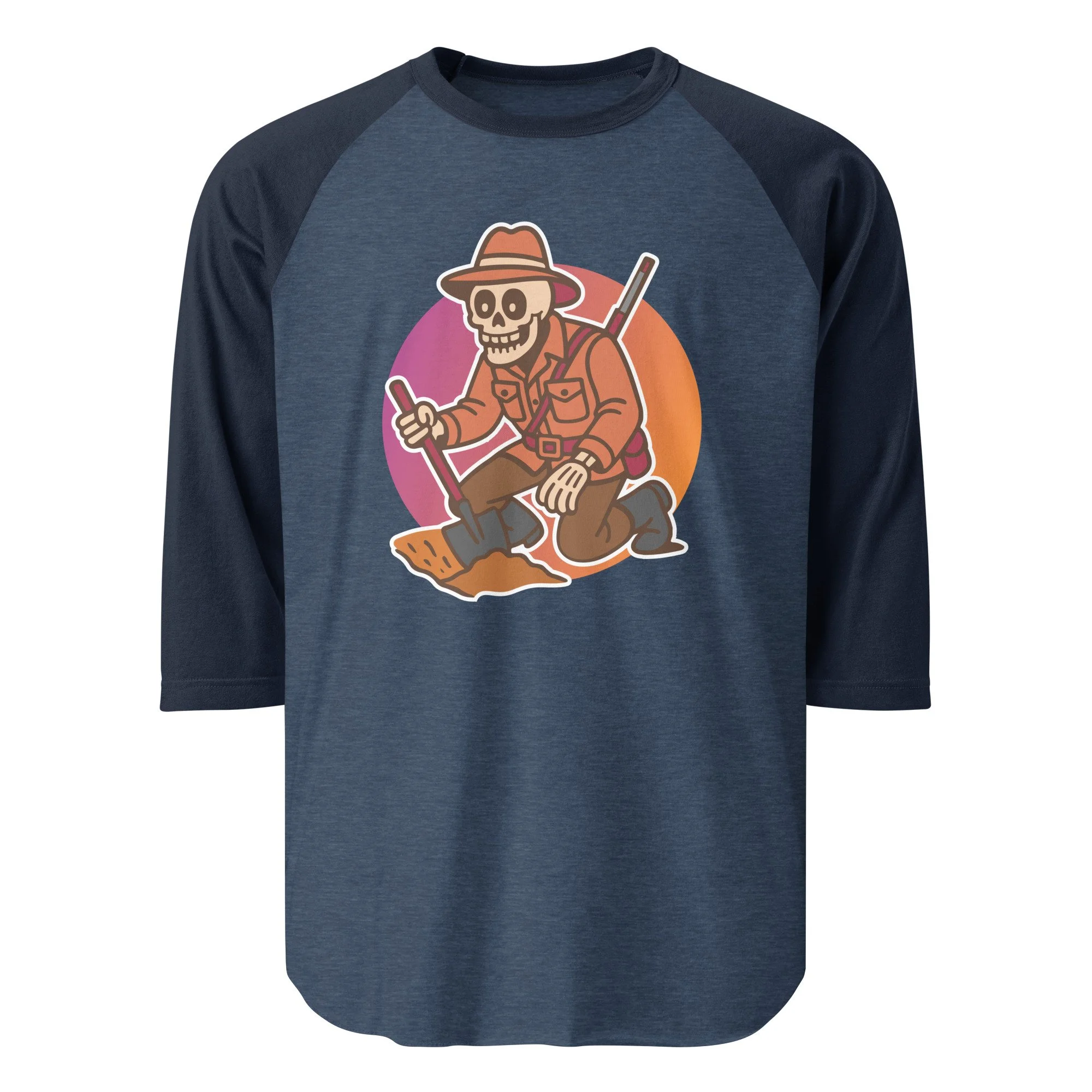 Buried Expectations 3/4 sleeve raglan shirt