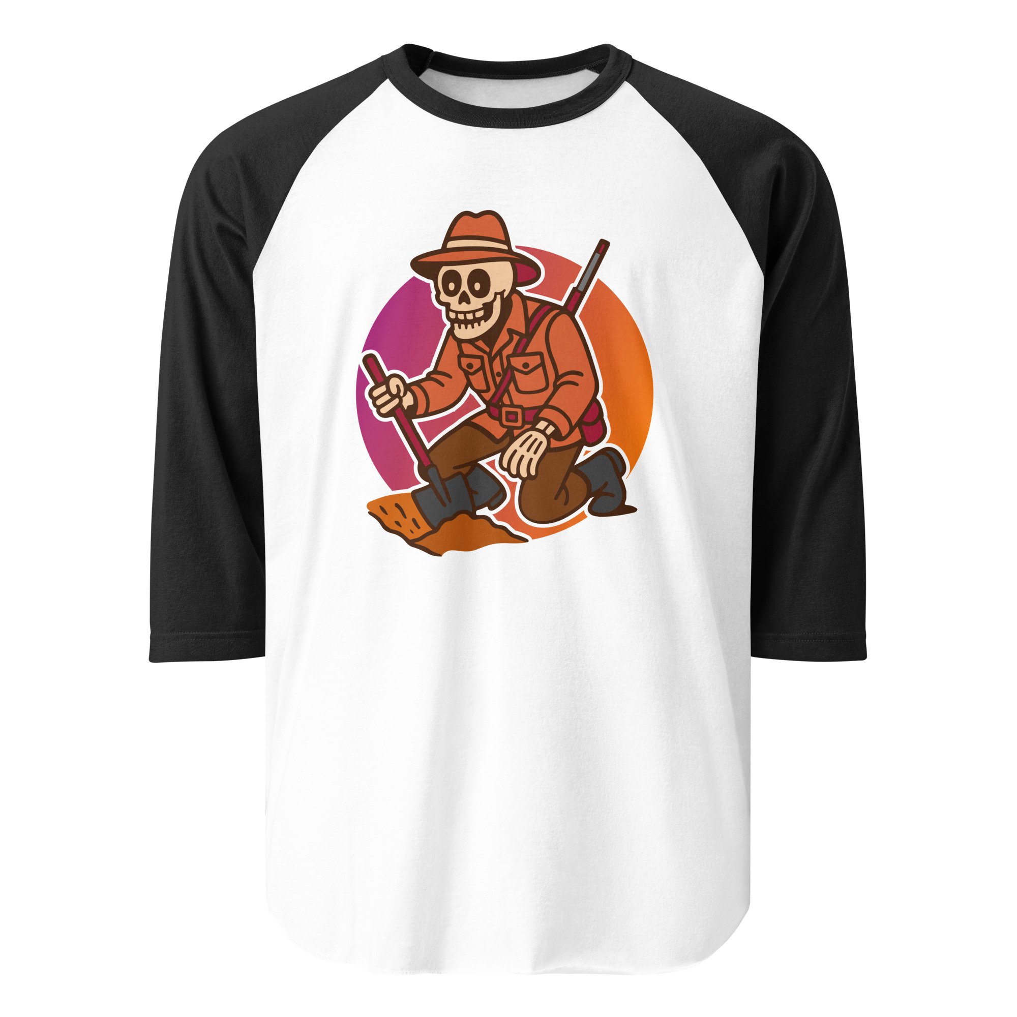 Buried Expectations 3/4 sleeve raglan shirt