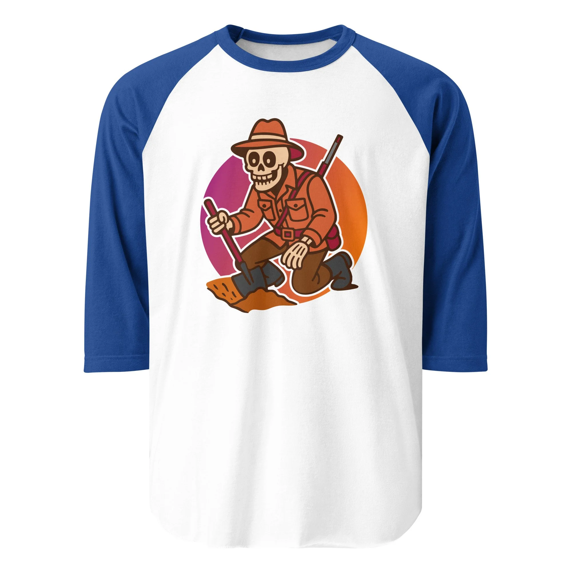 Buried Expectations 3/4 sleeve raglan shirt