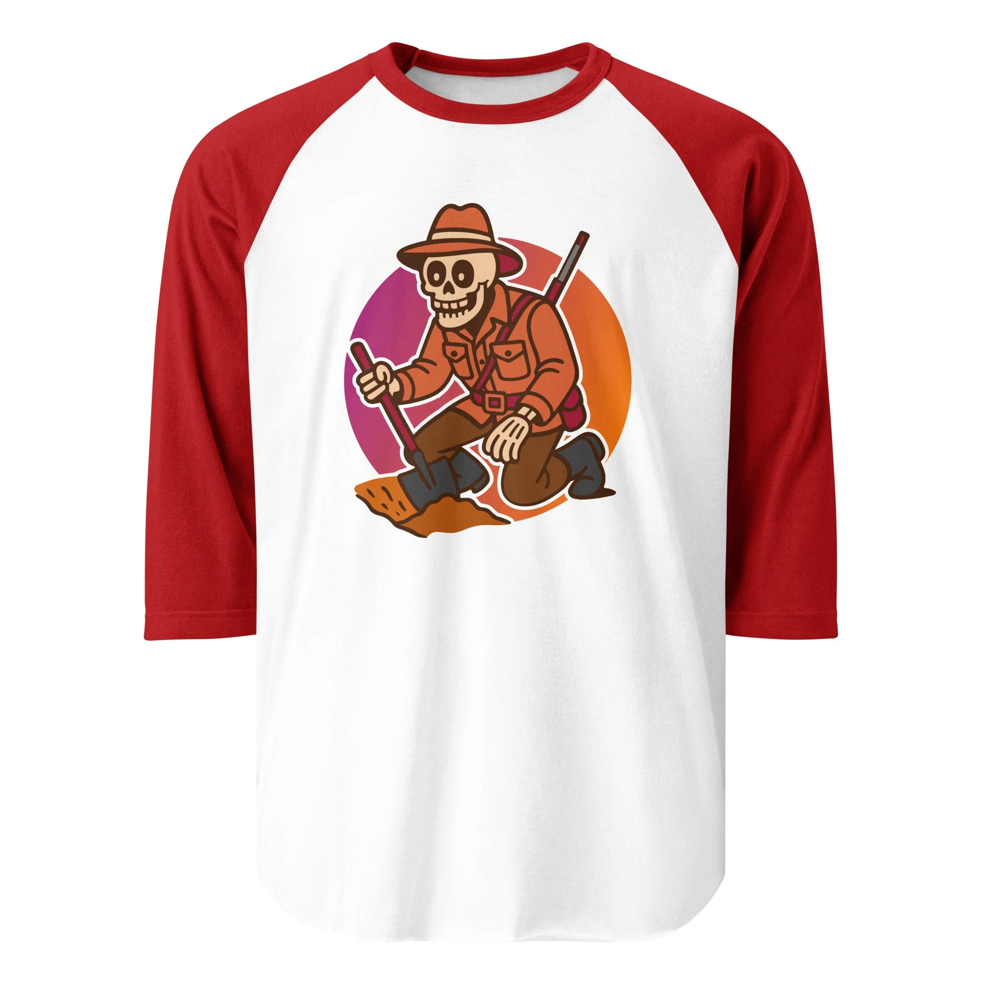 Buried Expectations 3/4 sleeve raglan shirt