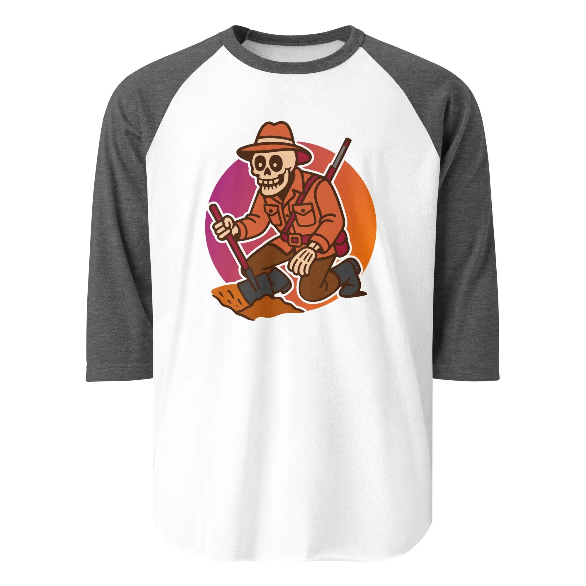 Buried Expectations 3/4 sleeve raglan shirt