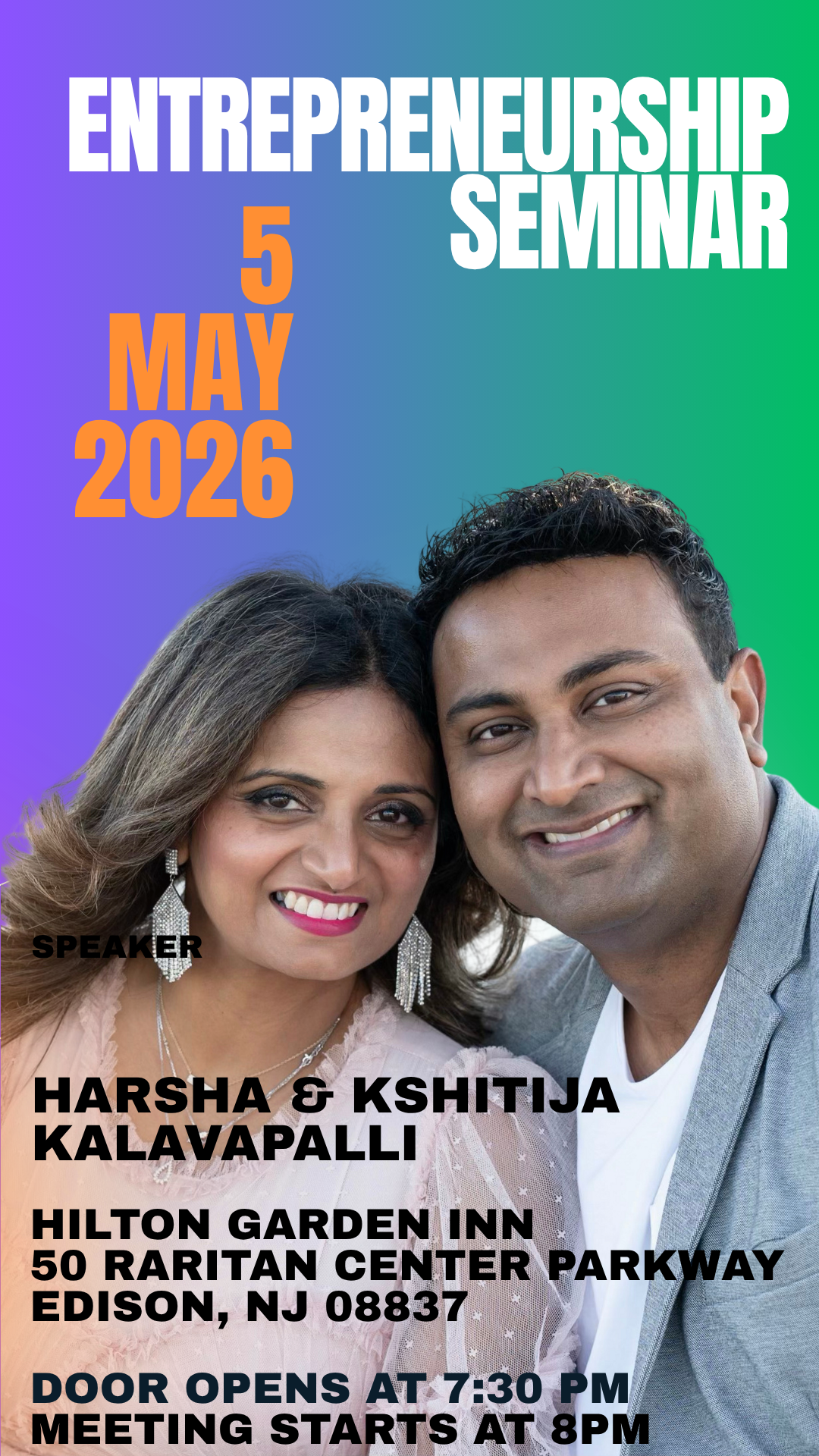 In Person / Online Board Plan &amp; Training by Harsha &amp; Kshitija Kalavapalli