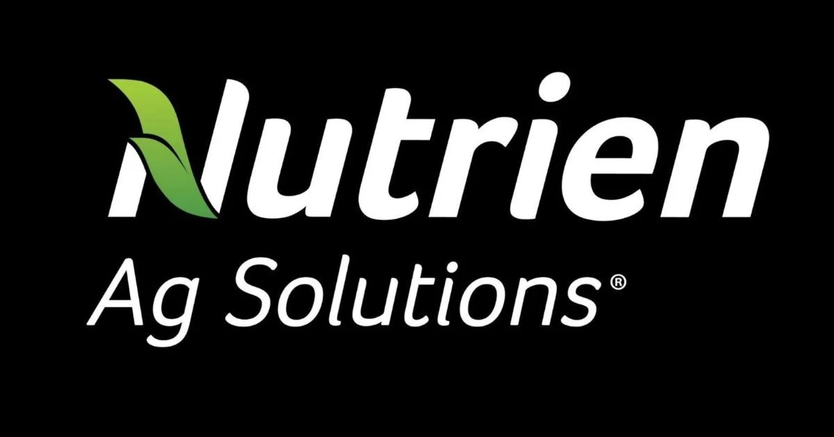 Logo for Nutrien Ag Solutions with green leaf graphic