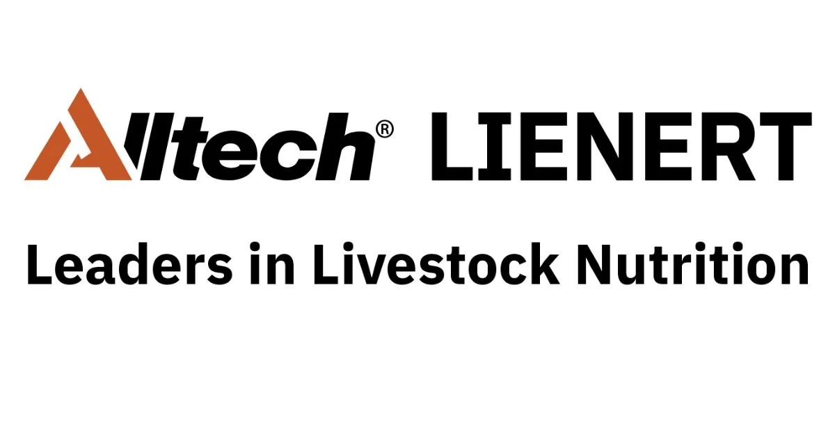Altech Lienert logo with slogan 'Leaders in Livestock Nutrition'.