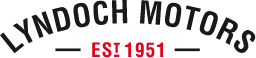 Lindoch Motors logo with 'EST 1951' in red beneath