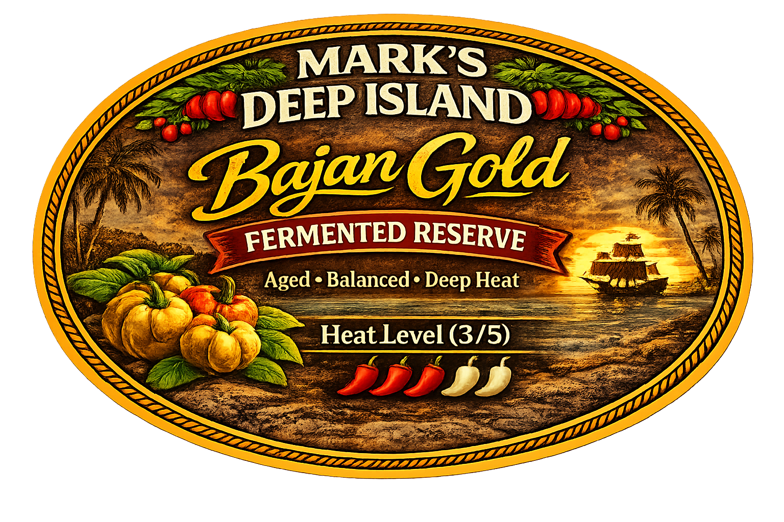 Bajan Gold Fermented Reserve — Mark’s Deep Island Sauces