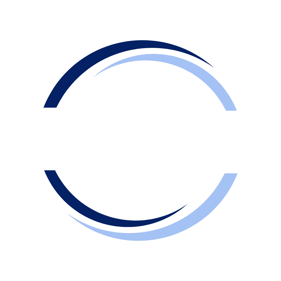 Two curved blue lines, one dark and one light, arc across a black background from the lower left to the upper right corner.