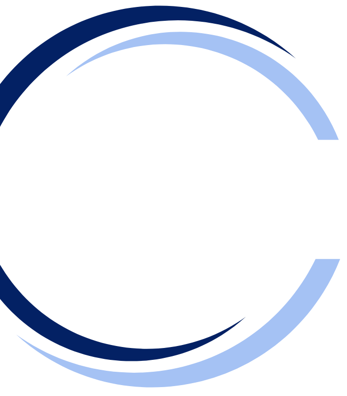 Two curved blue lines, one dark and one light, arc across a black background from the lower left to the upper right corner.
