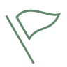 Geometric drawing of an outline square with sections divided by vertical, horizontal, and circle lines.