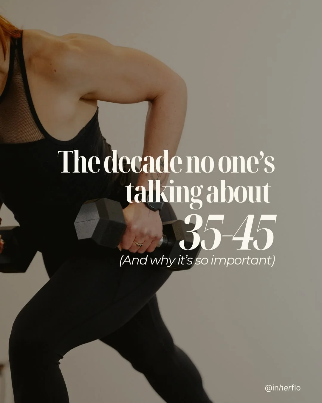 The decade we&rsquo;re not talking about!
35-45&hellip; 

No big warning.
No dramatic shift.
Just subtle changes stacking quietly in the background.

Muscle slowly declining.
Bone density becoming harder to hold onto.
Hormones beginning to fluctuate 