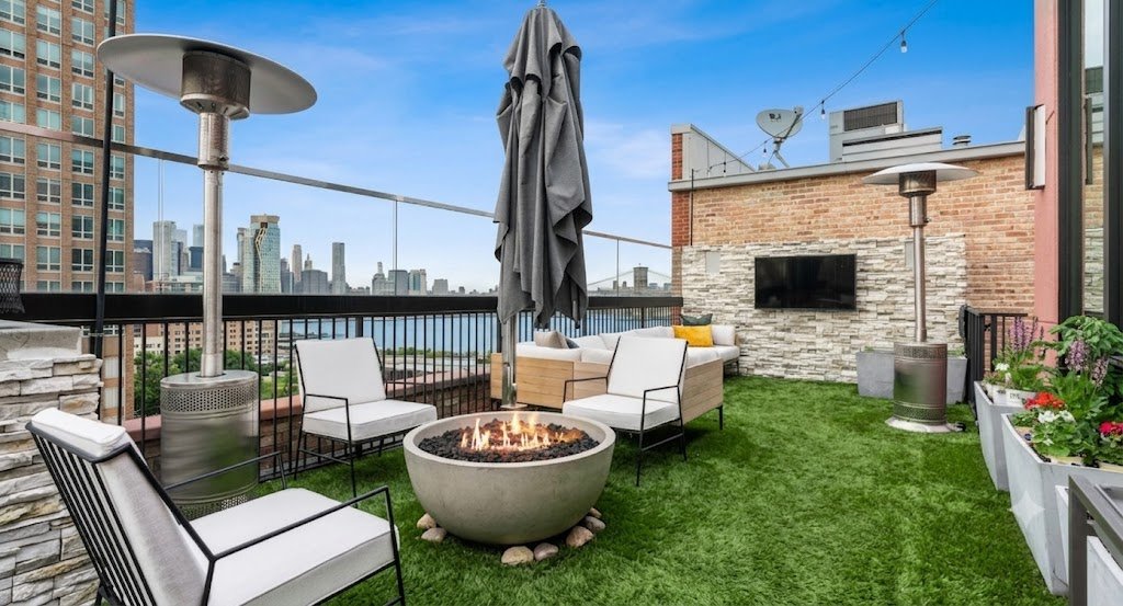 Artificial Grass installed on a rooftop terrace, Sunshine Coast