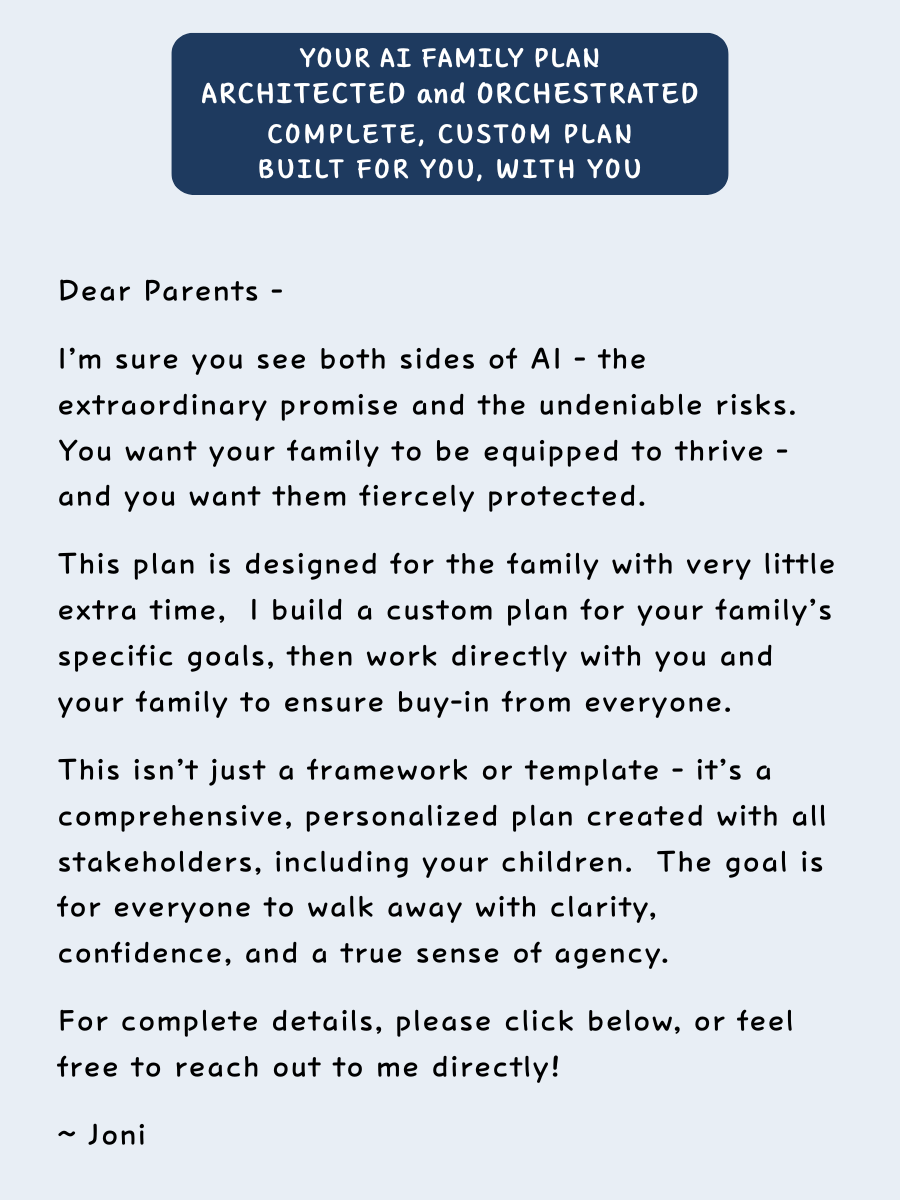 Family Plan - Architected & Orchestrated