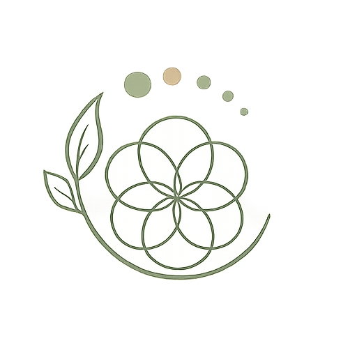 Icon representing the complexity of life and multiple overlapping health, mental health and life stage elements: overlapping spheres - associated with Seed Psychology Services