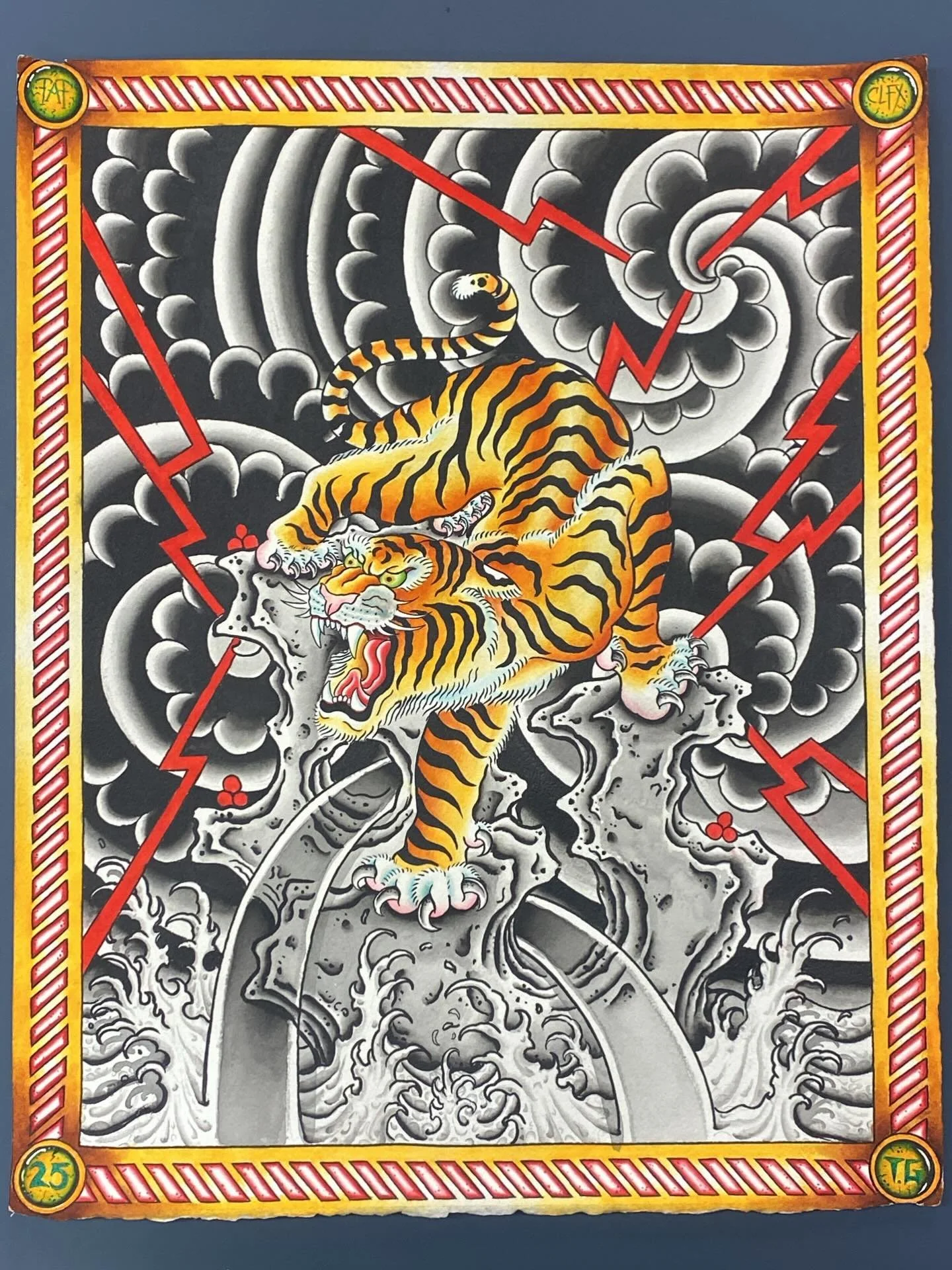 Learned a lot getting through this painting. Thanks for lookin. @thickasthievestattoo