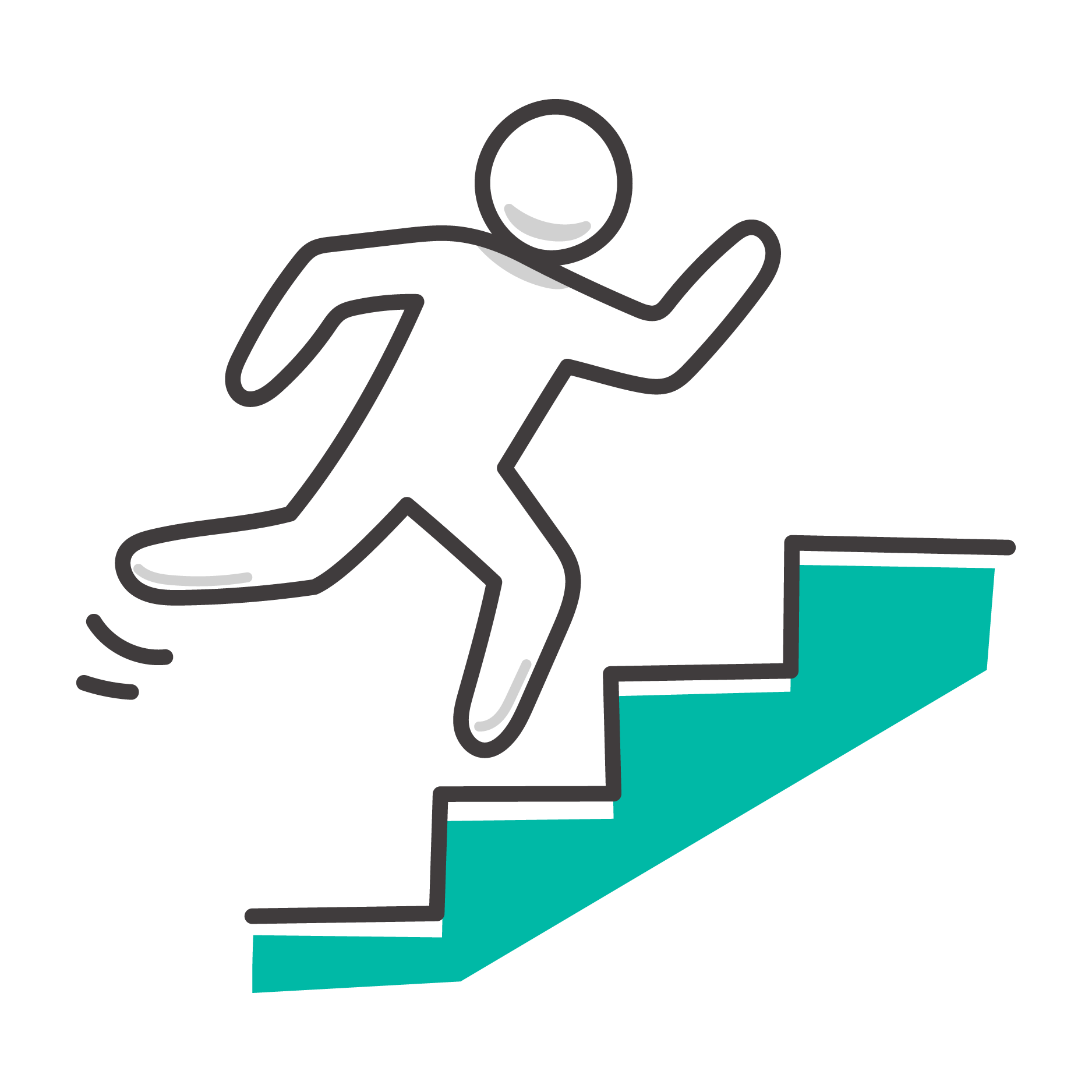 Icon showing hardwork and increase.