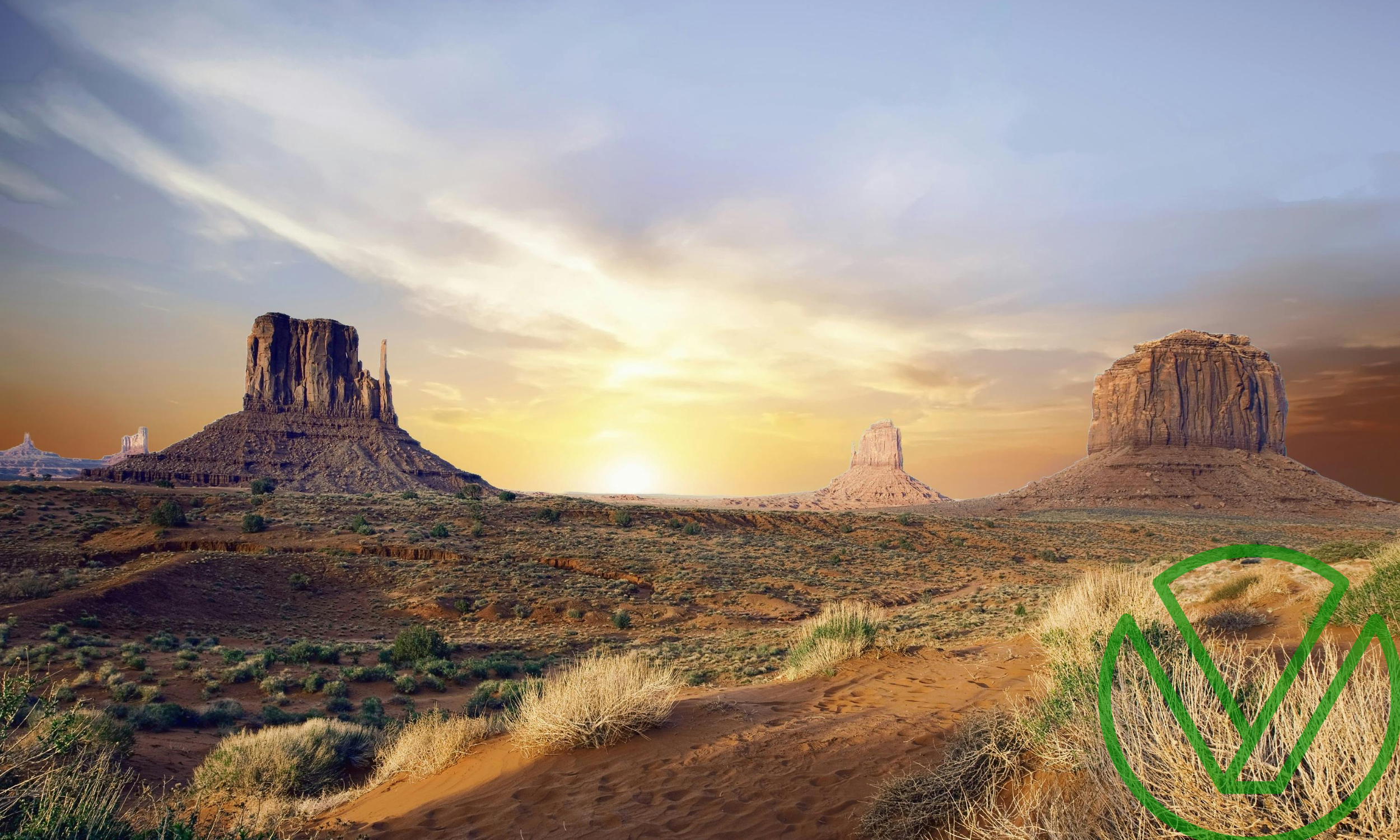 Monument Valley sunrise with sandstone buttes representing real estate opportunities and growth, ideal in tax strategies for real estate professionals.
