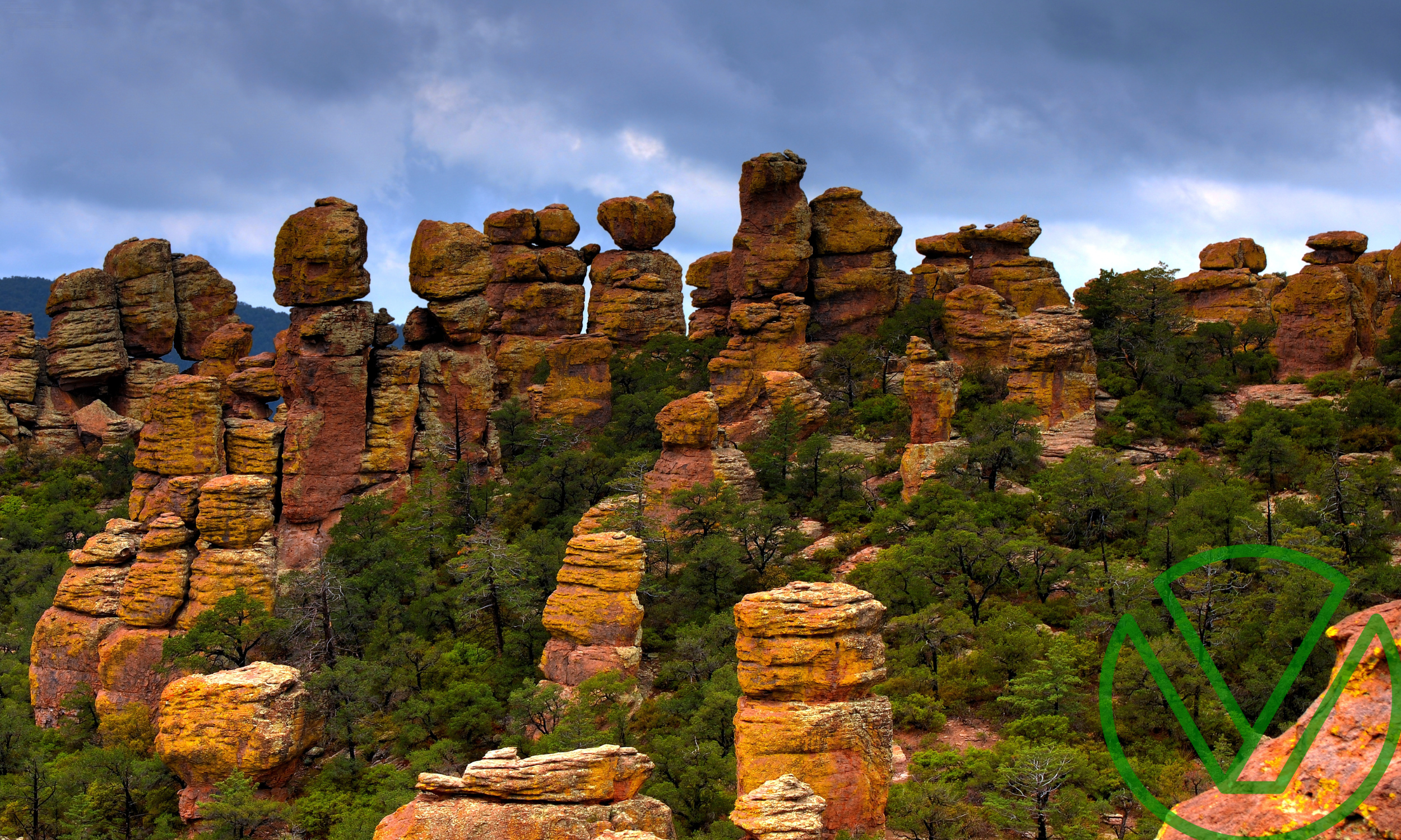 Towering rock formations at Chiricahua National Monument, symbolizing the financial stability and upward growth that the Earned Income Tax Credit (EITC) provides to working families in the U.S.