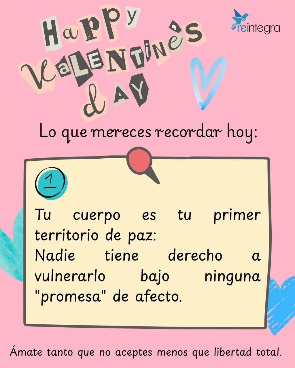 14 de febrero &ldquo;D&iacute;a del amor y la amistad&rdquo; 💌💖💗💕🫶🏽🫰🏼😘
Ten presente que no solo hoy debes amarte y cuidarte, sino cada d&iacute;a de tu vida.
