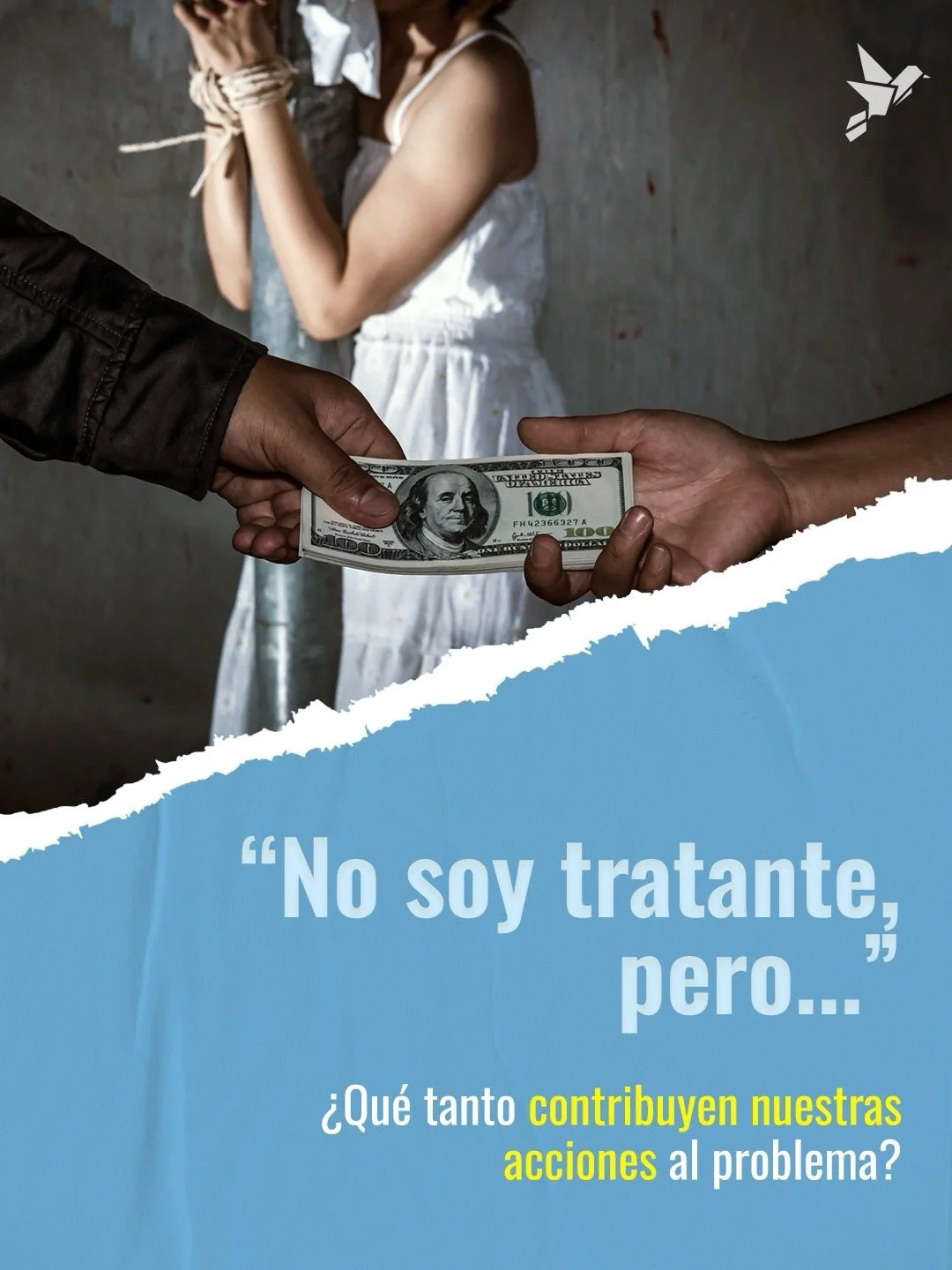 No hace falta ser tratante para formar parte del problema.
La trata de personas tambi&eacute;n se alimenta de la normalizaci&oacute;n, del consumo y del silencio.
Cada acci&oacute;n suma.
Y tambi&eacute;n cada decisi&oacute;n consciente puede ayudar 