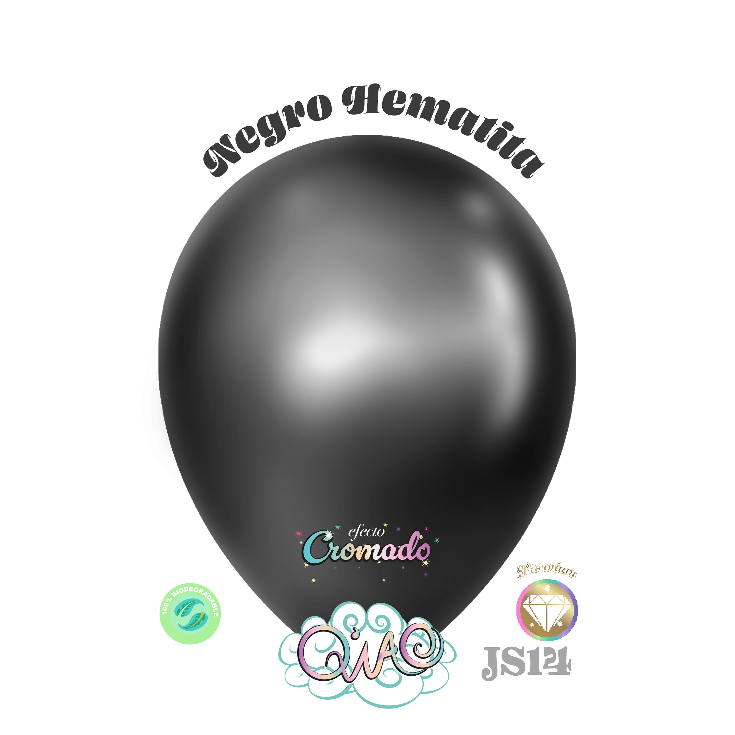 JS14 Negro Hematita efecto Cromado