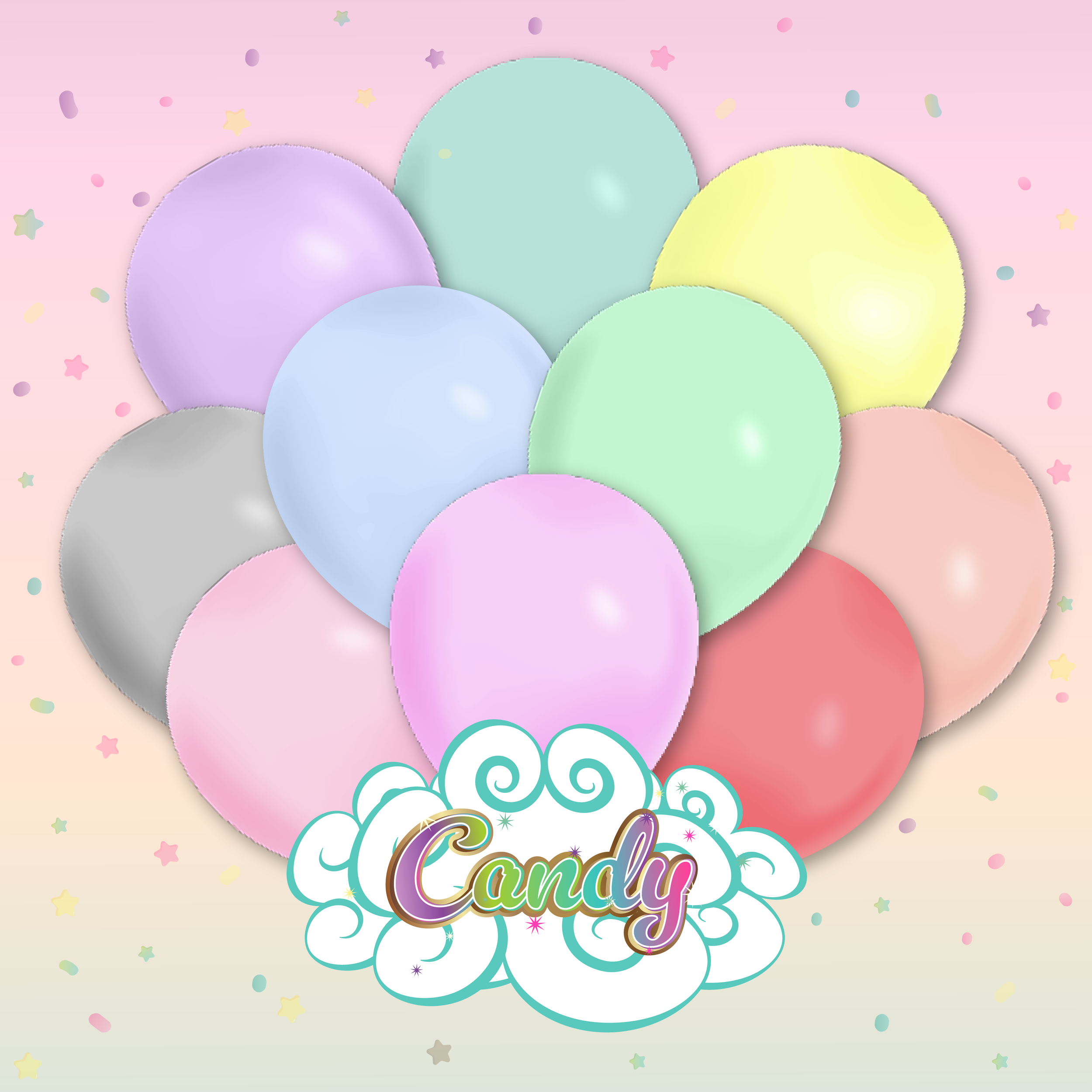 Candy Globos de látex