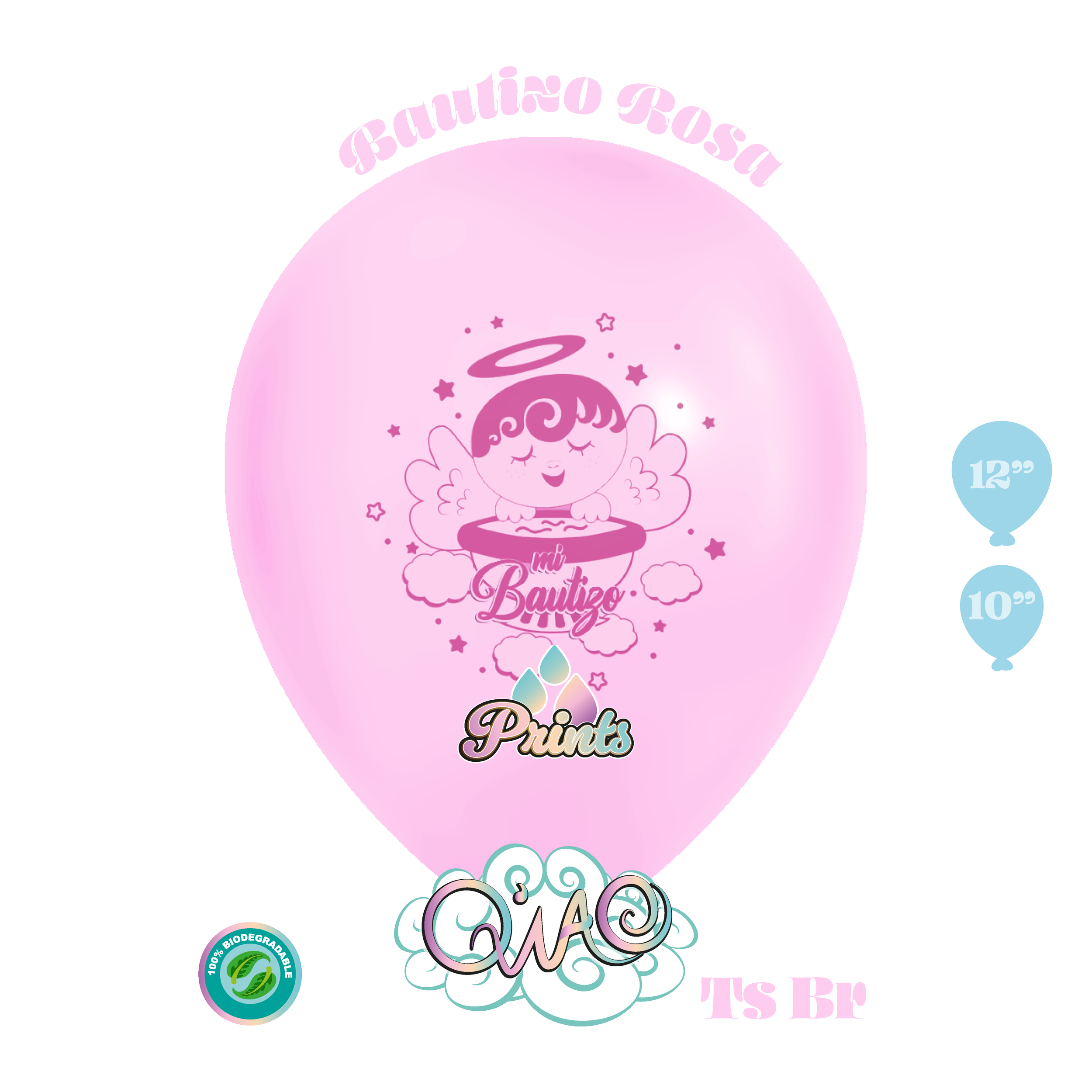 Ts Ba Bautizo Niña globo de látex 