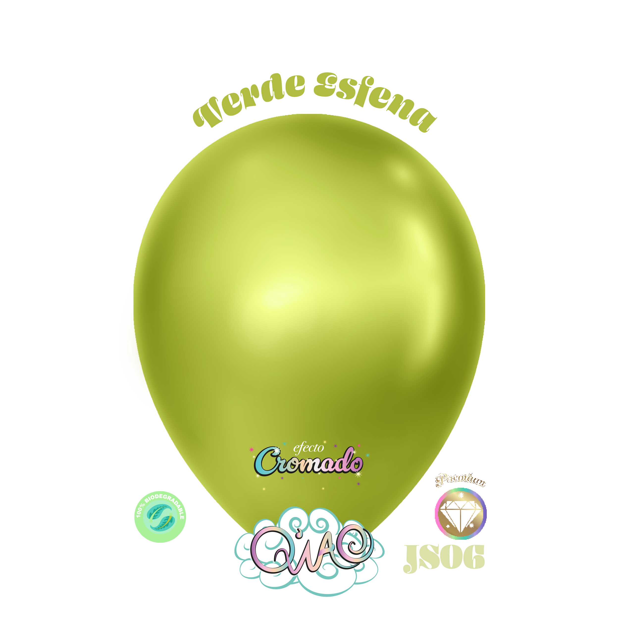 JS06 Verde Esfena efecto Cromado