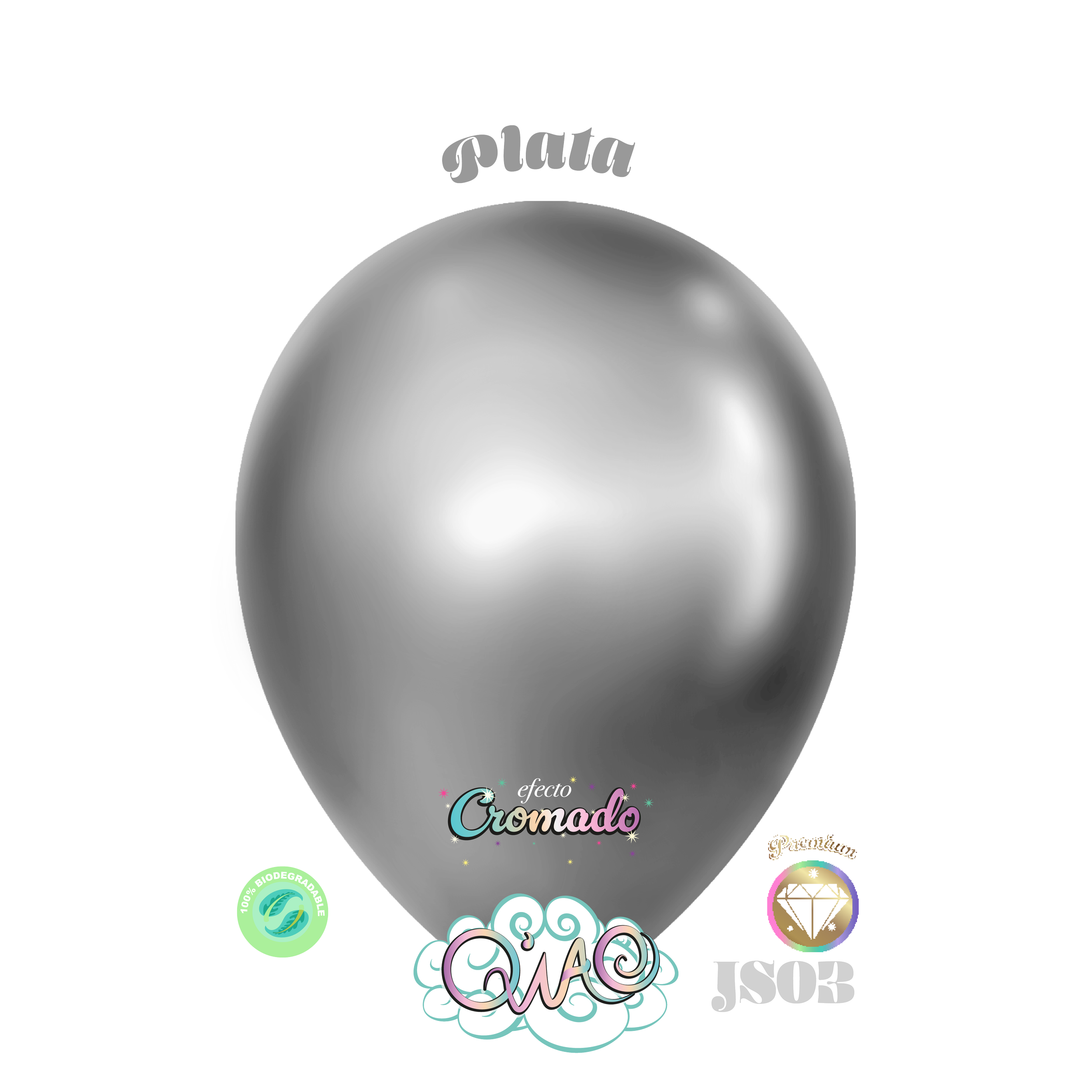 JS03 Plata efecto Cromado