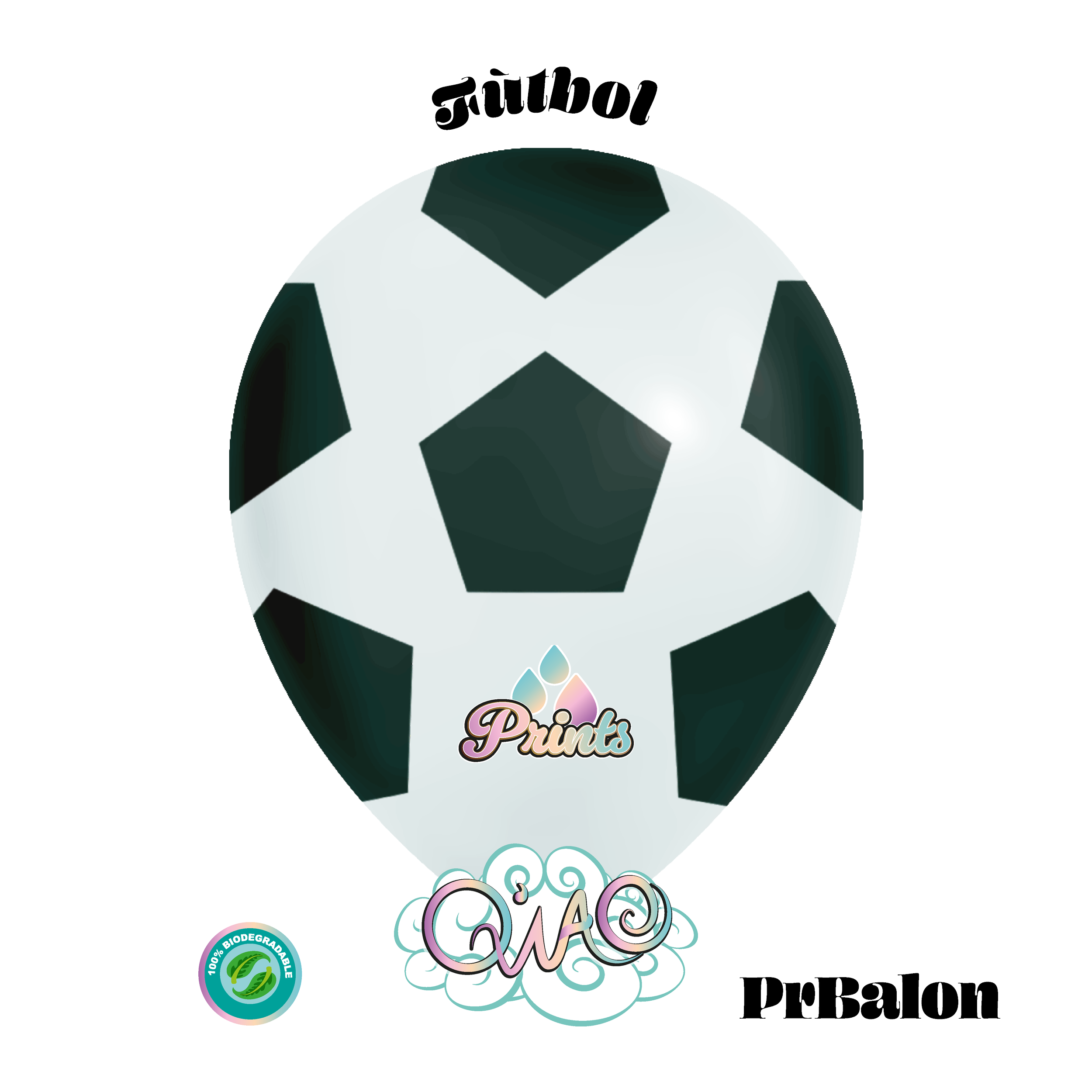 Prints globos de látex impresos