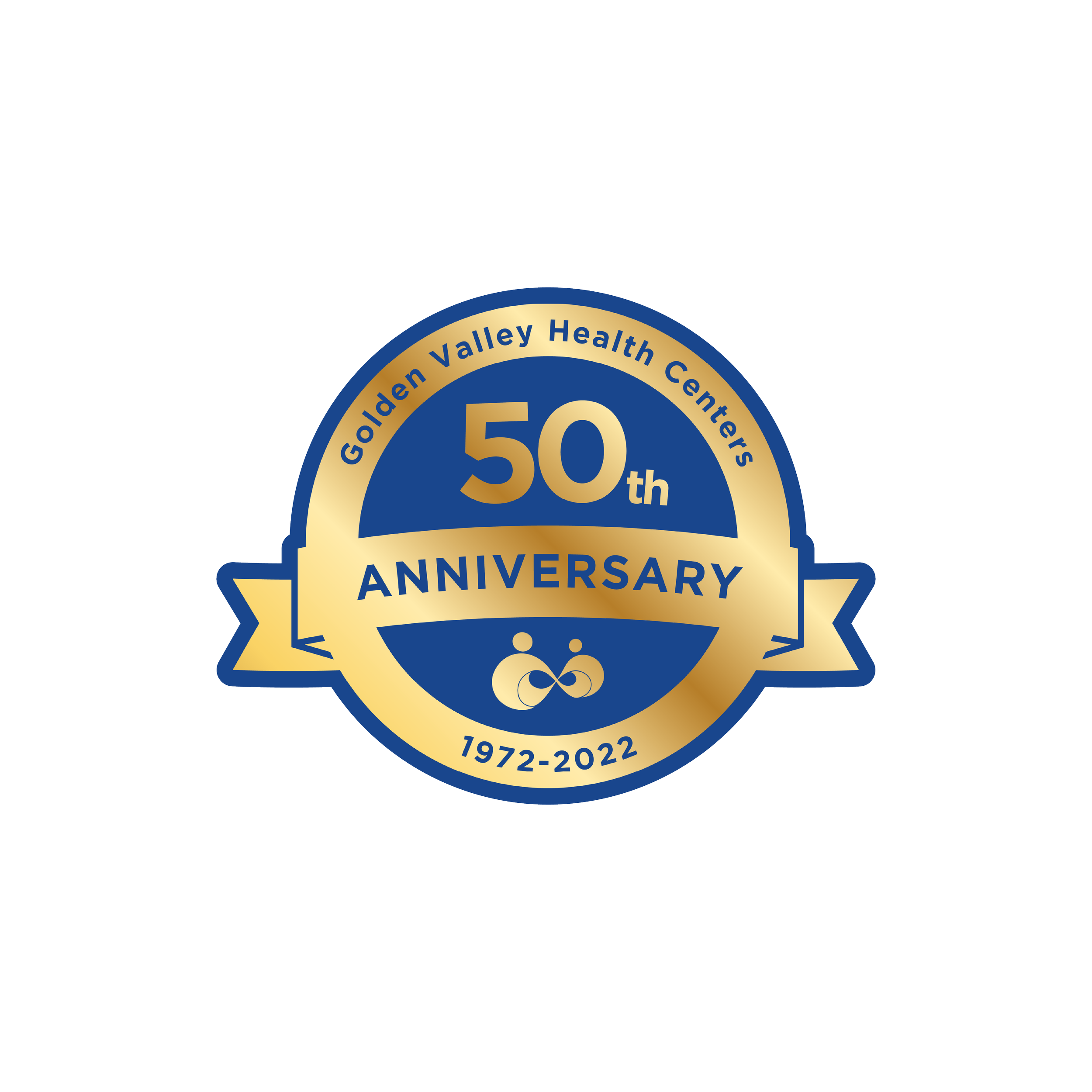 Golden Valley Health Centers 50th Anniversary Logo