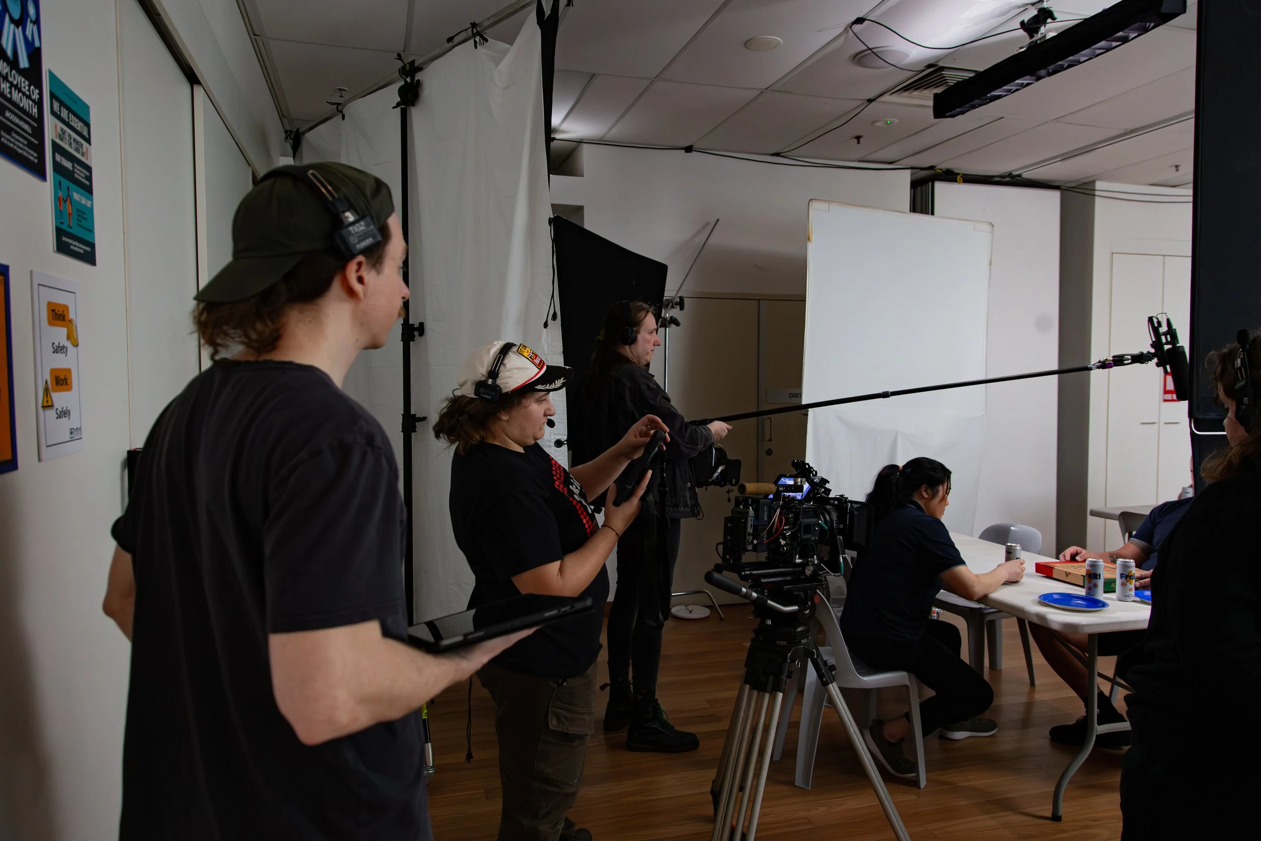 Behind the scenes image of Break Room film