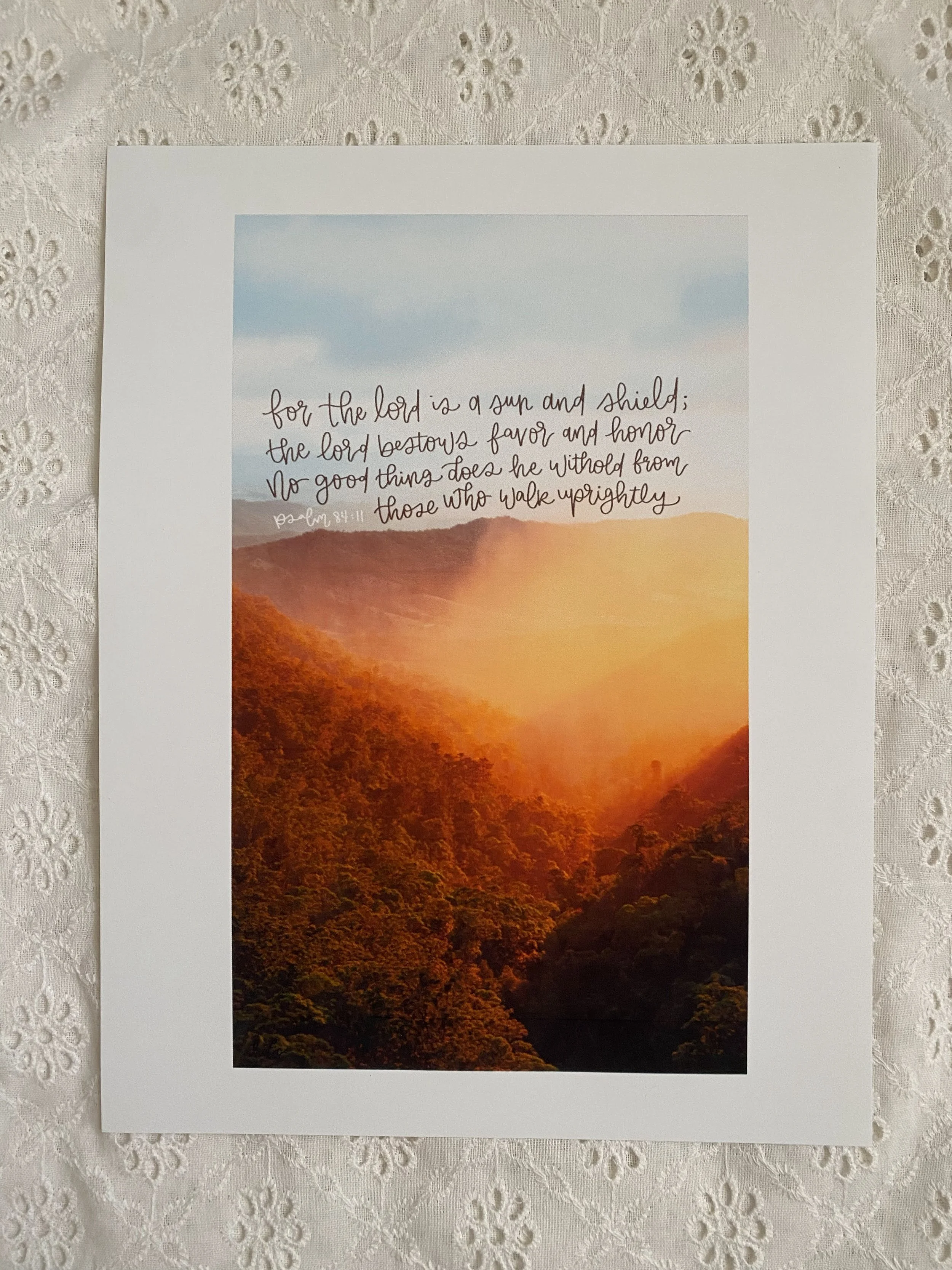 A Sun and Shield Print