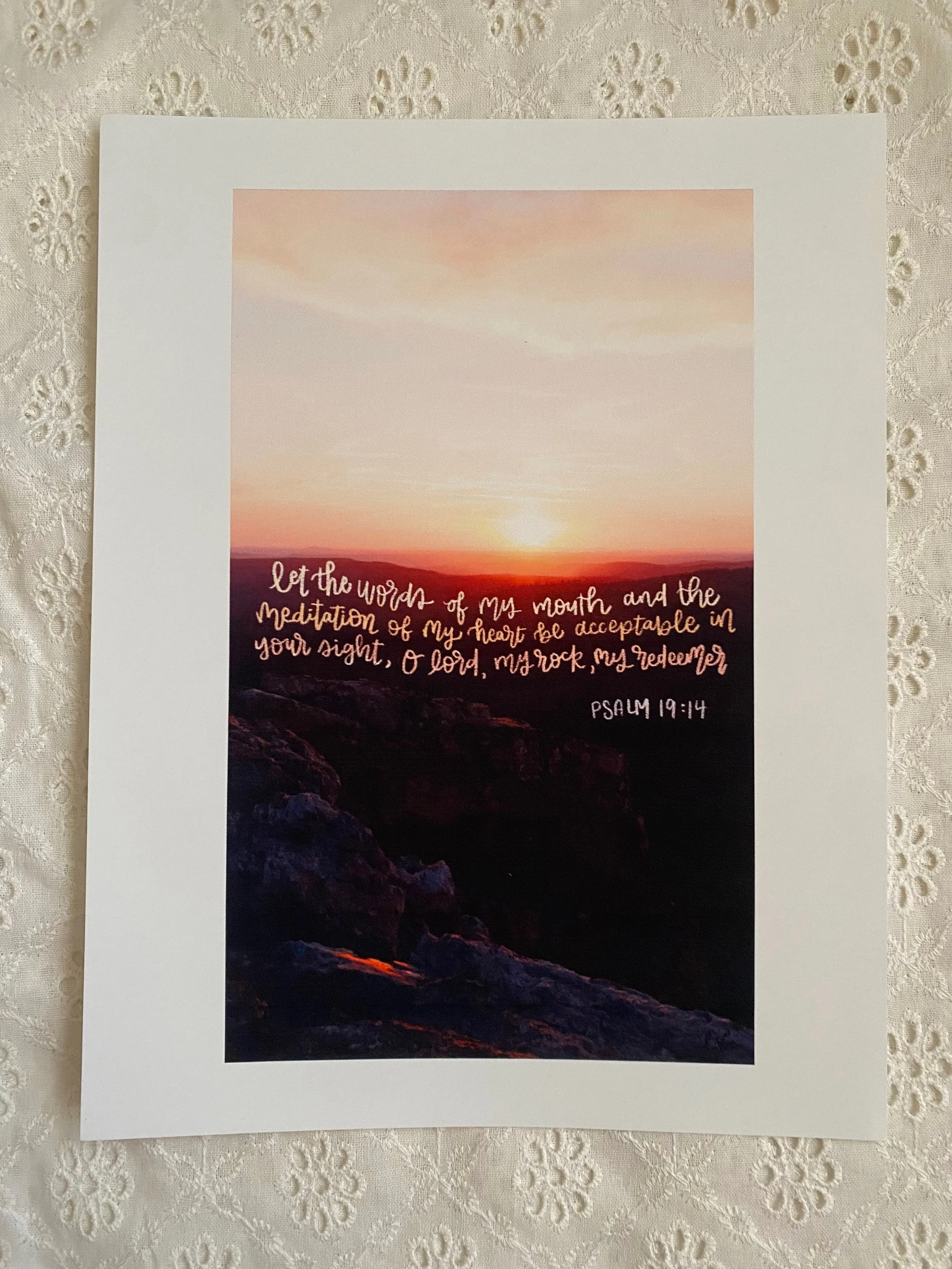 My Rock, My Redeemer Print