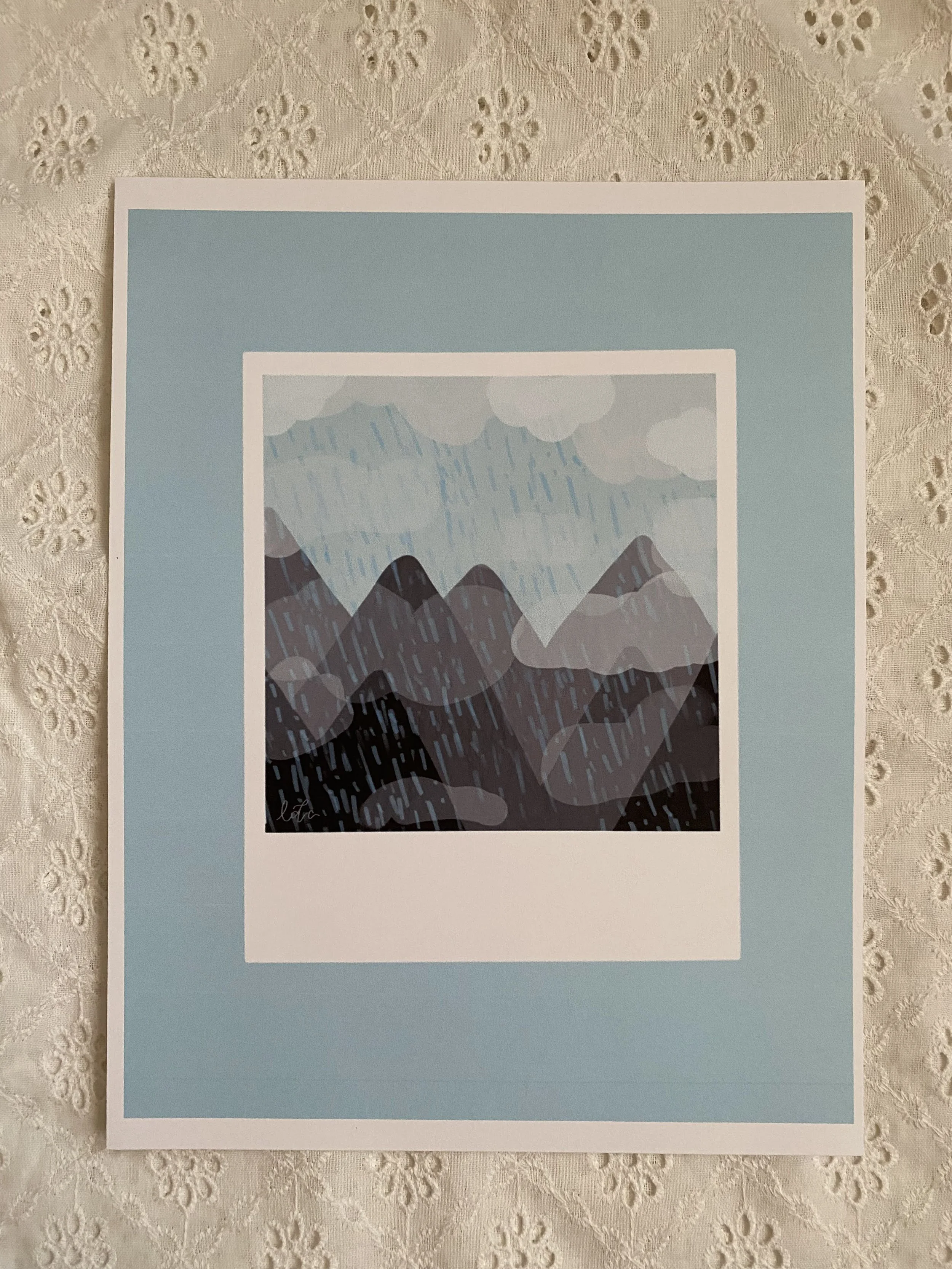Rainy Polaroid Print