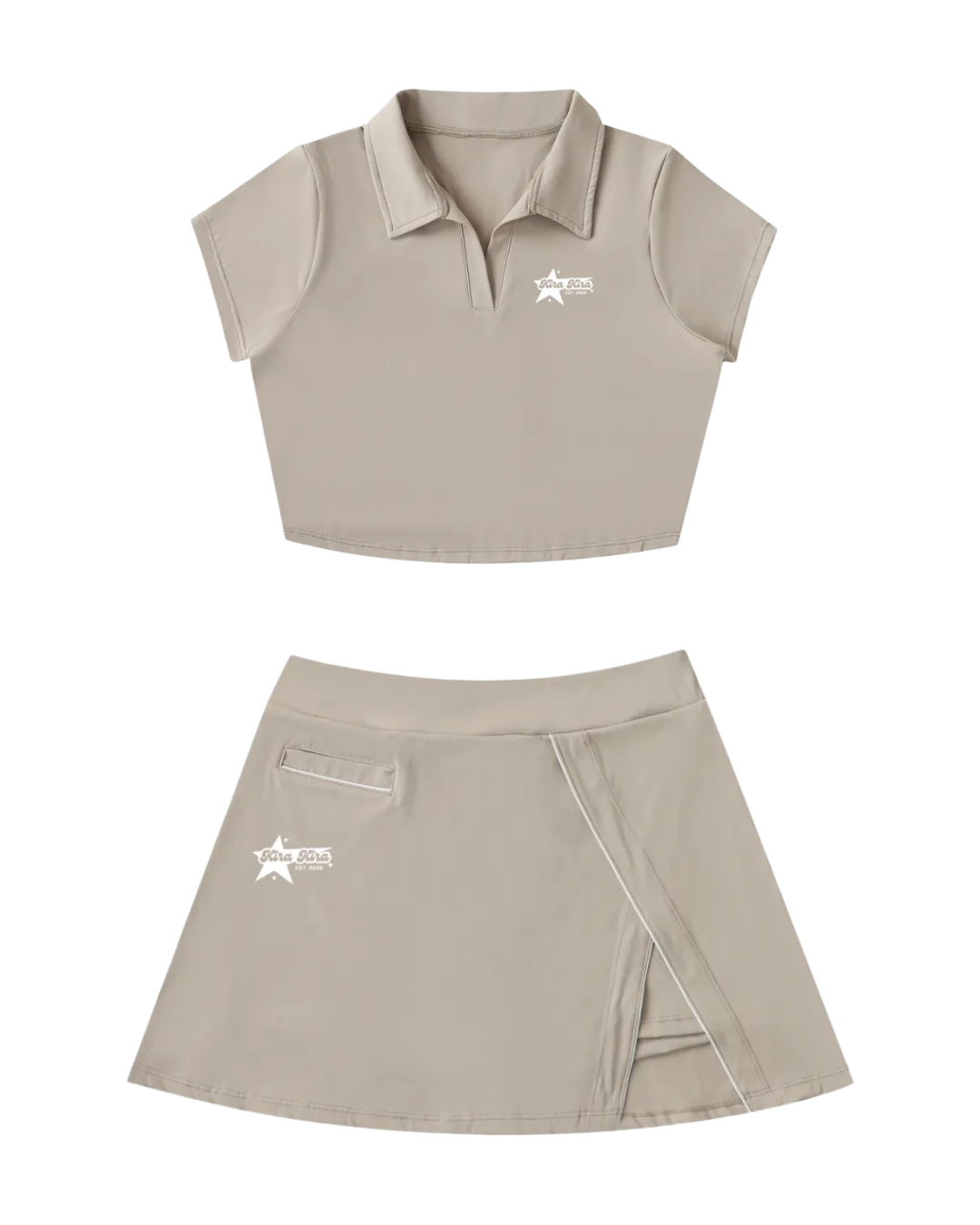 KIRA KIRA Original Logo Golf Girl Two Piece Set