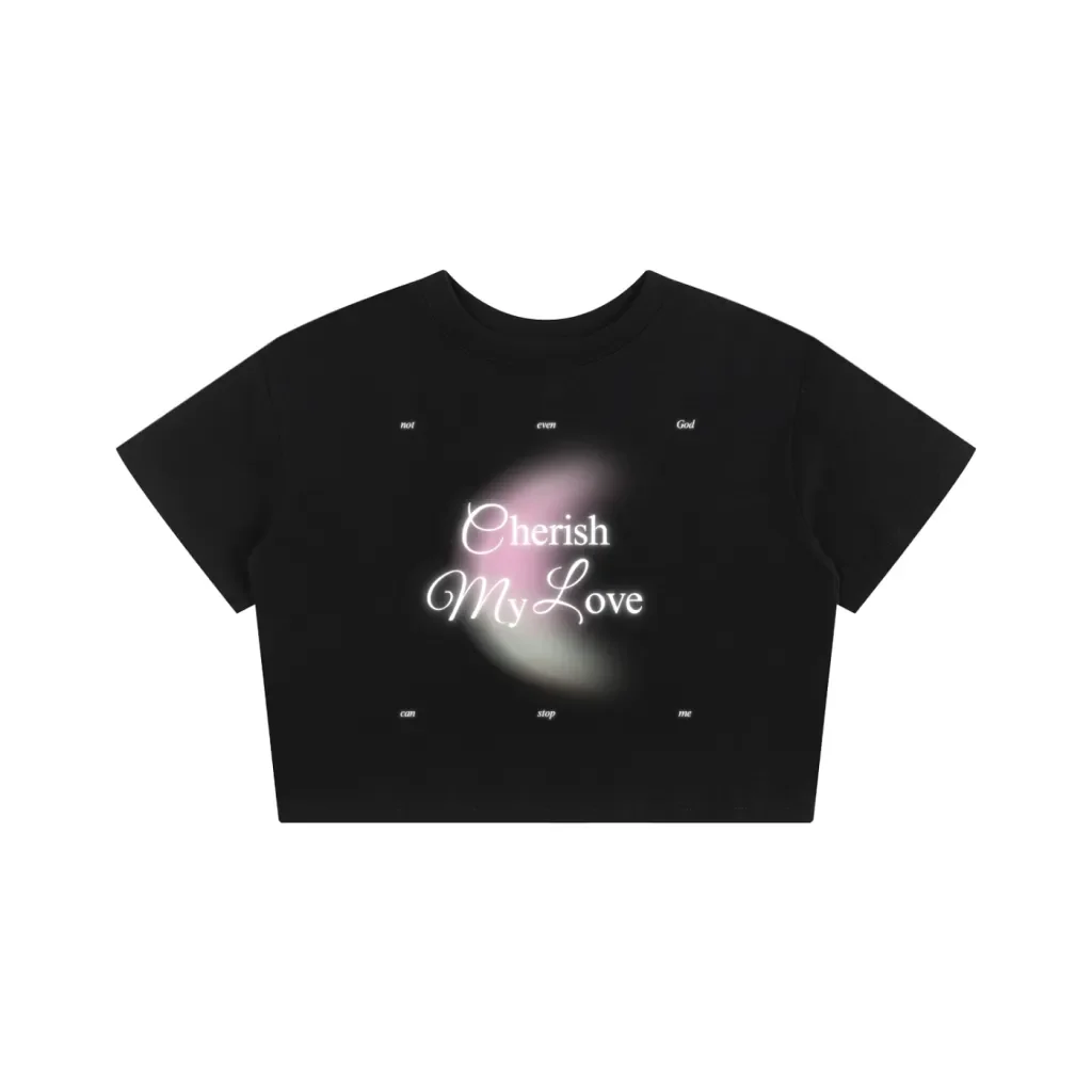 Cherish Lyric Moon Baby Tee