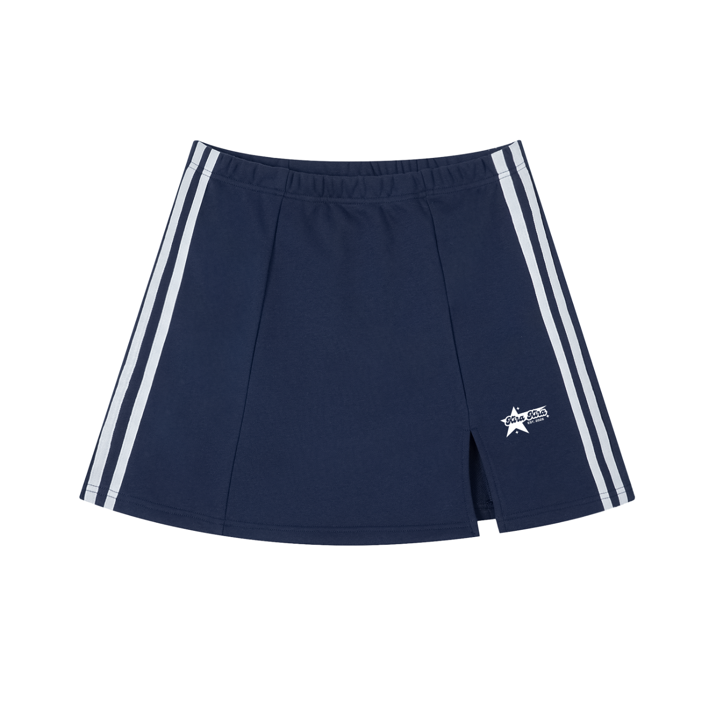 Contrast Side Stripe Slit Skirt-mockups-1.png