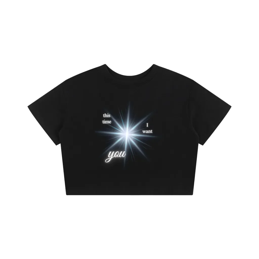 Magnetic Lyric Blue Star Baby Tee