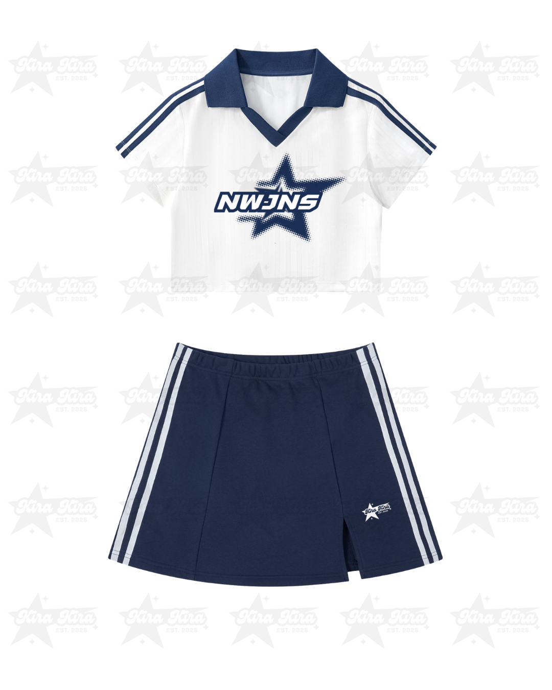 NWJNS Logo Retro Cheer Two Piece Set