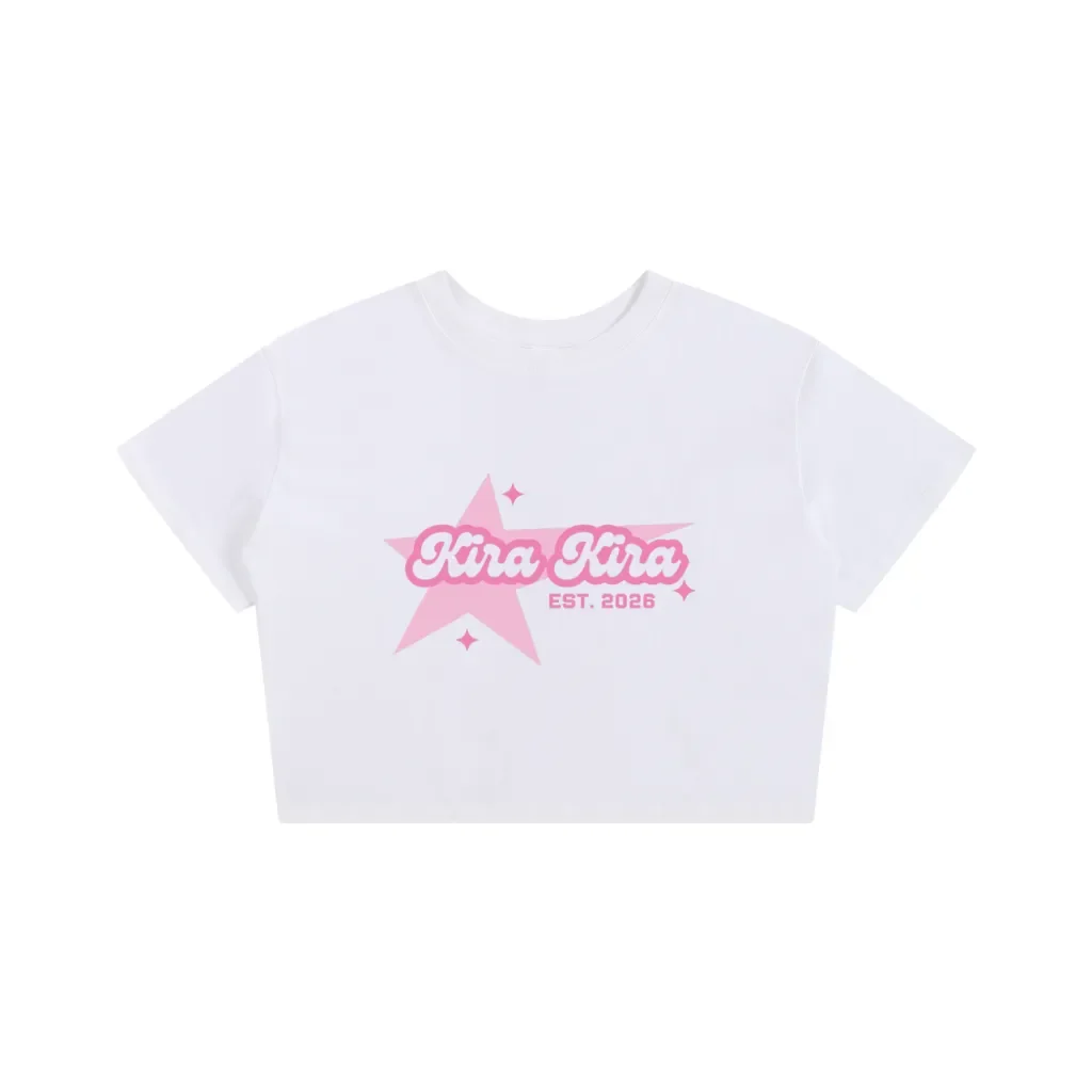 KIRA KIRA Original Logo Baby Tee Seamless T-Shirt