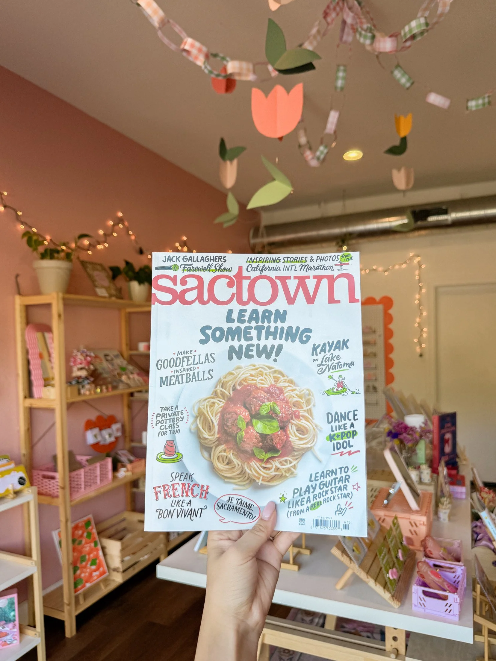 Sactown Magazine cover inside boutique