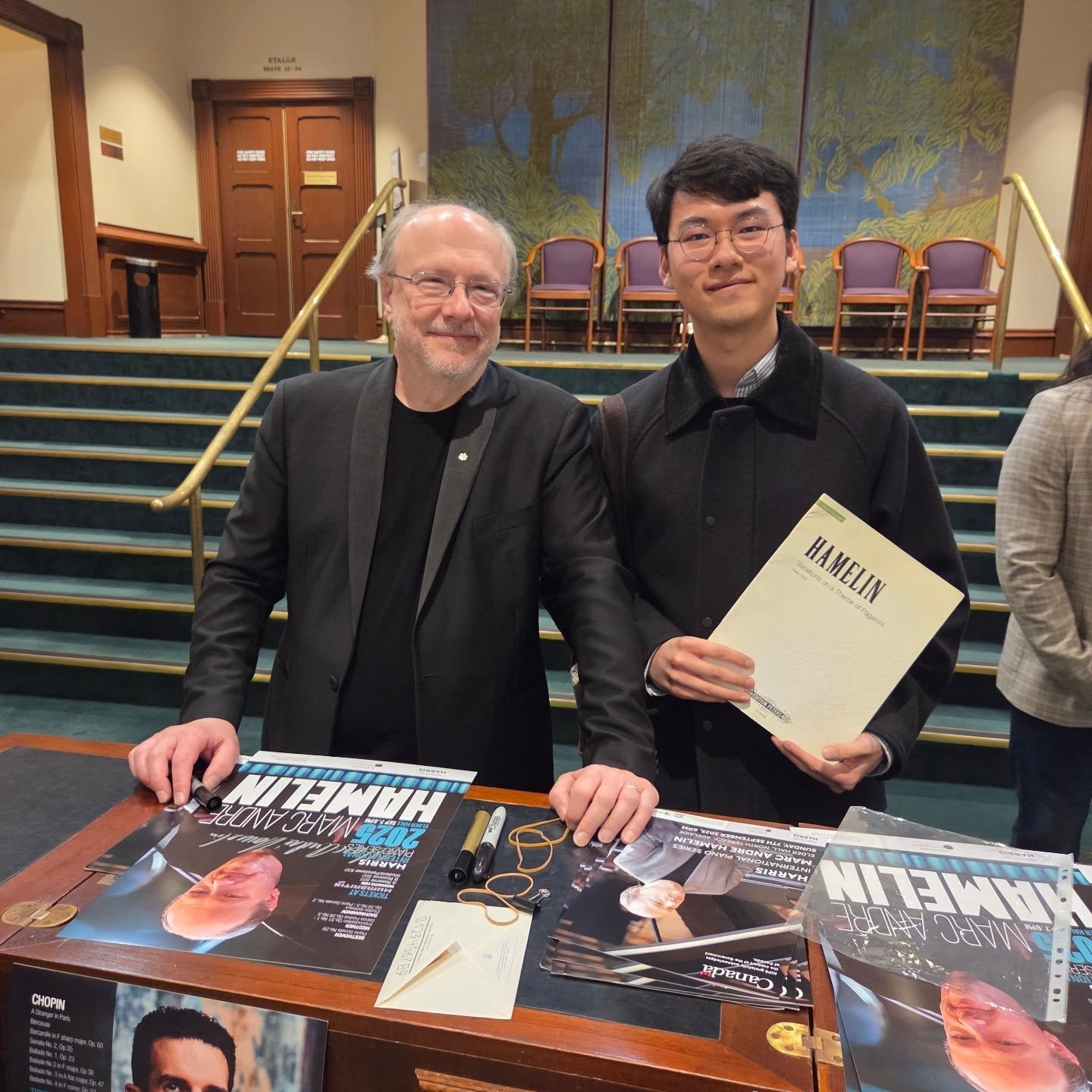 Last night, I had the honor to withness the legendary  @marcandreham performing the Hammerklavier and Rachmaninoff's second sonata. Not only that, when I showed him his own composition which I have been working on for the past 3 months, glad to say h