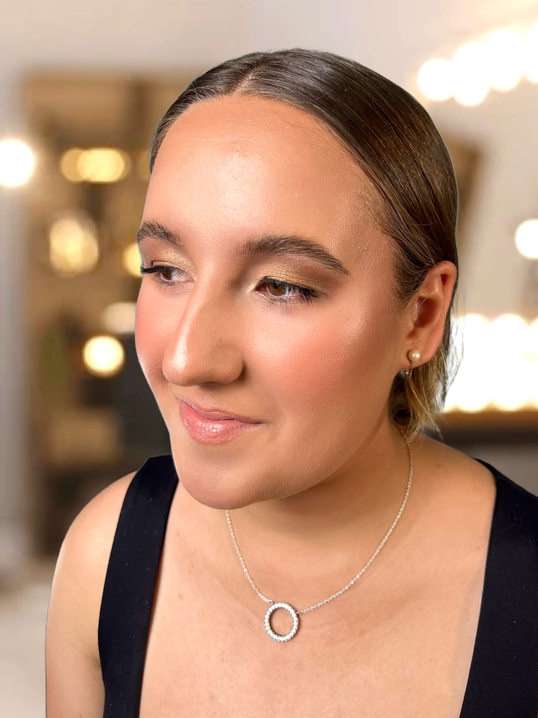 natural soft glam makeup for my client's year 12 formal event in Malvern in melbourne